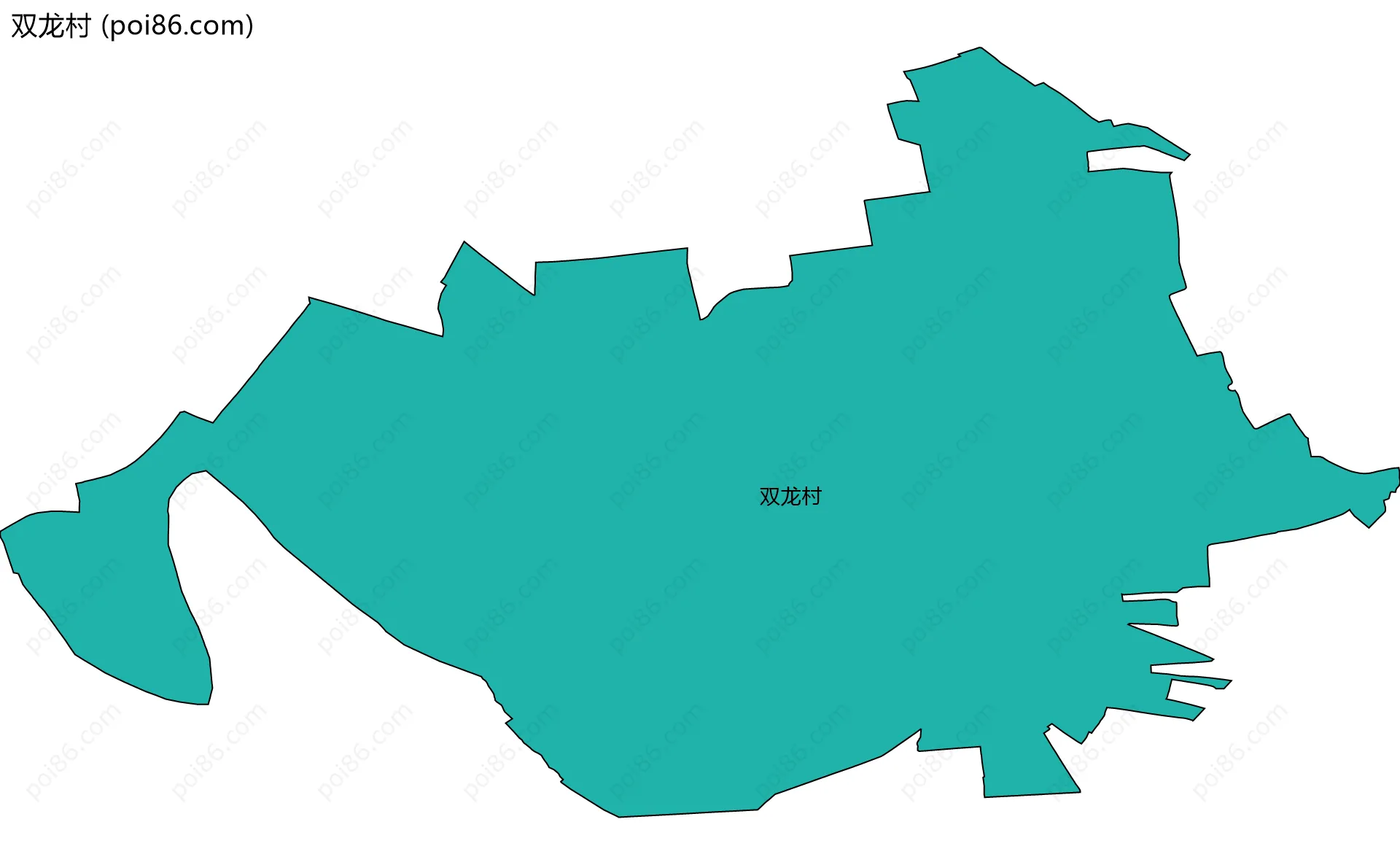 双龙村边界地图