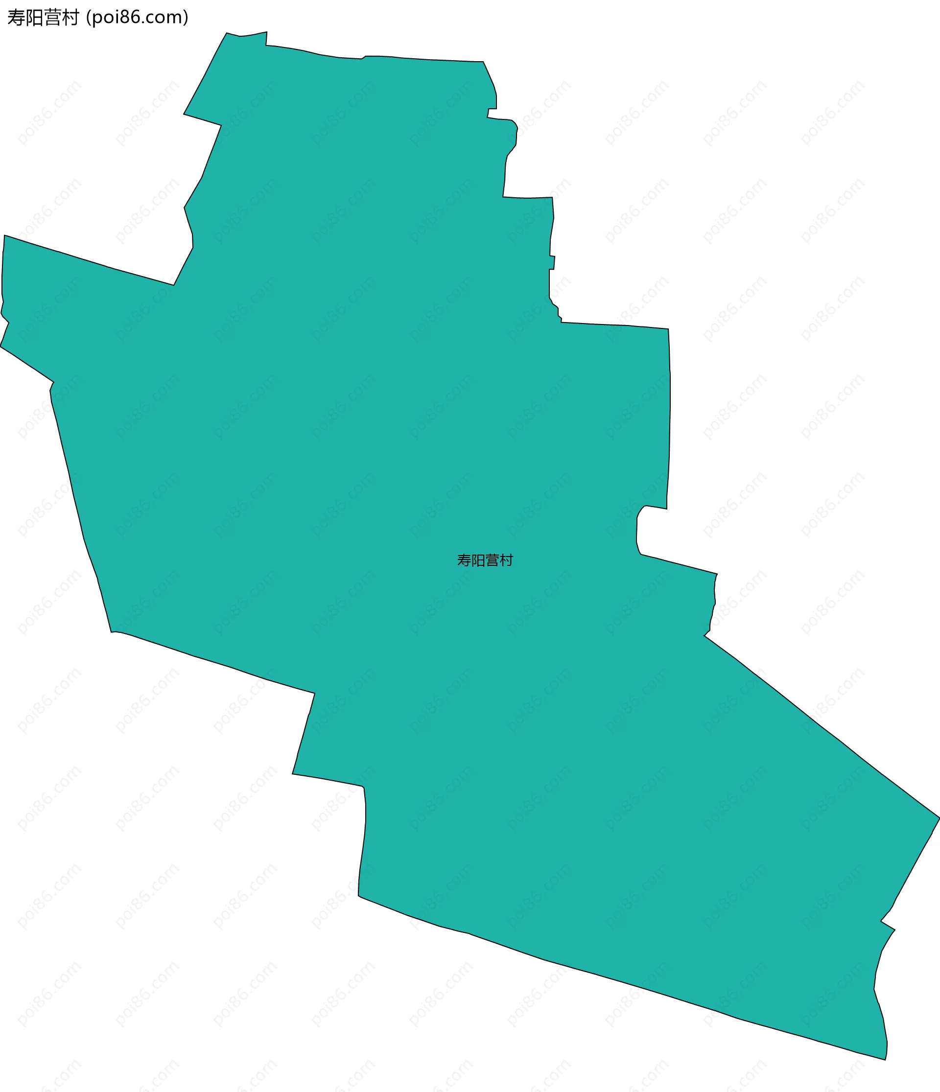 寿阳营村边界地图