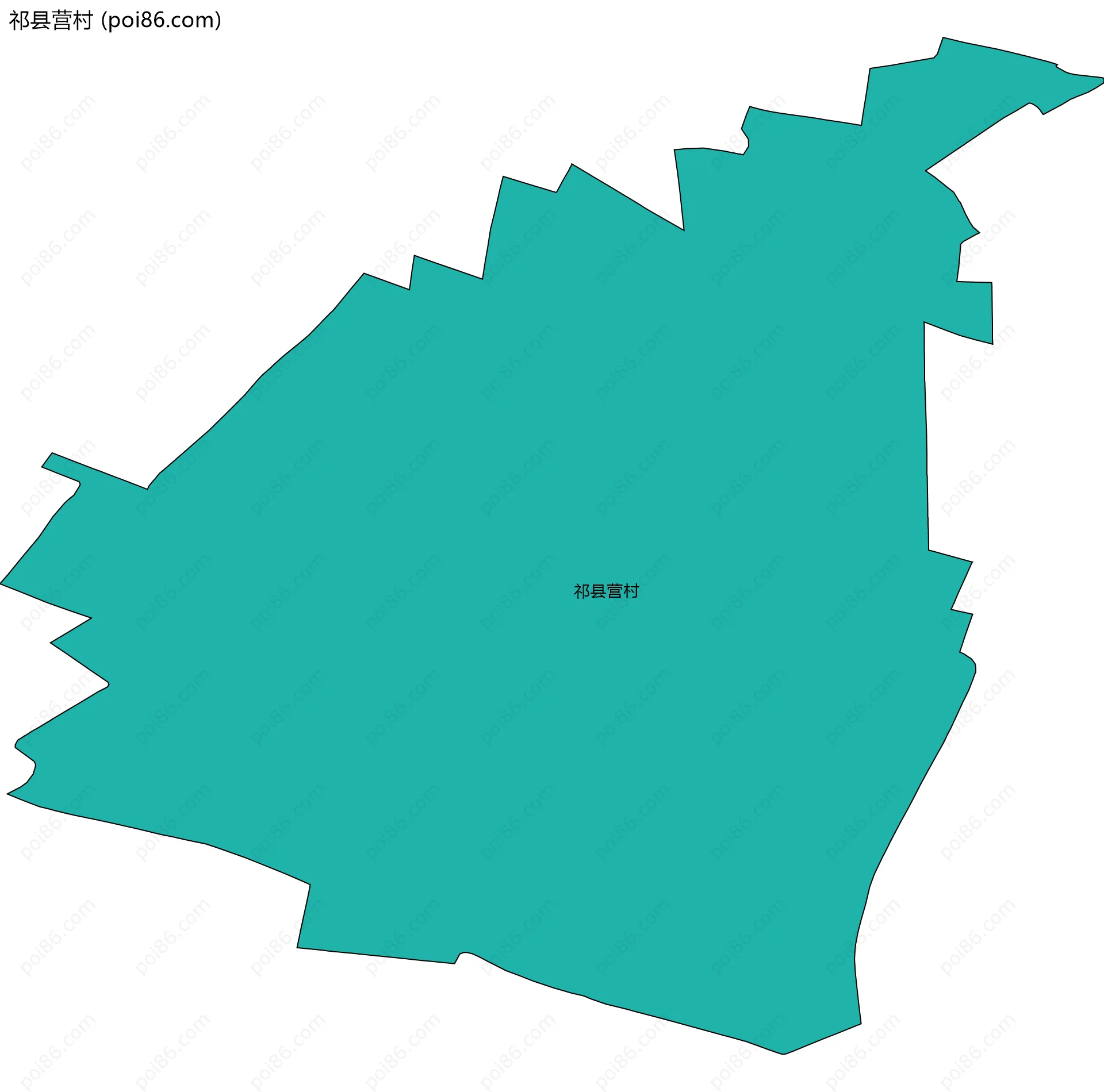 祁县营村边界地图