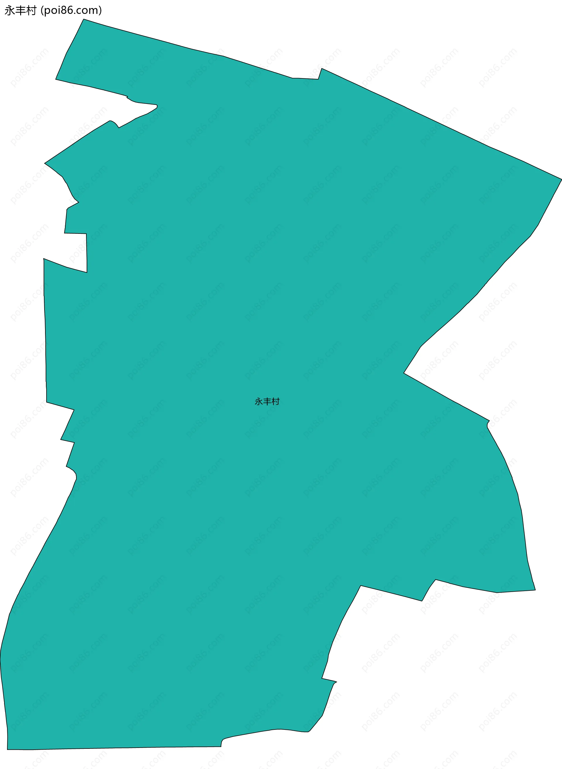 永丰村边界地图