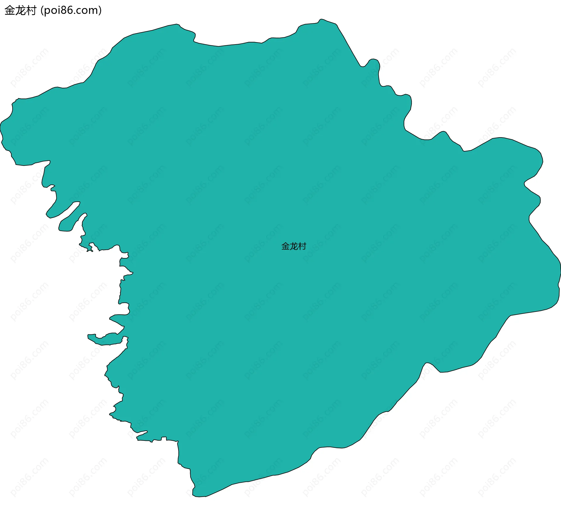 金龙村边界地图