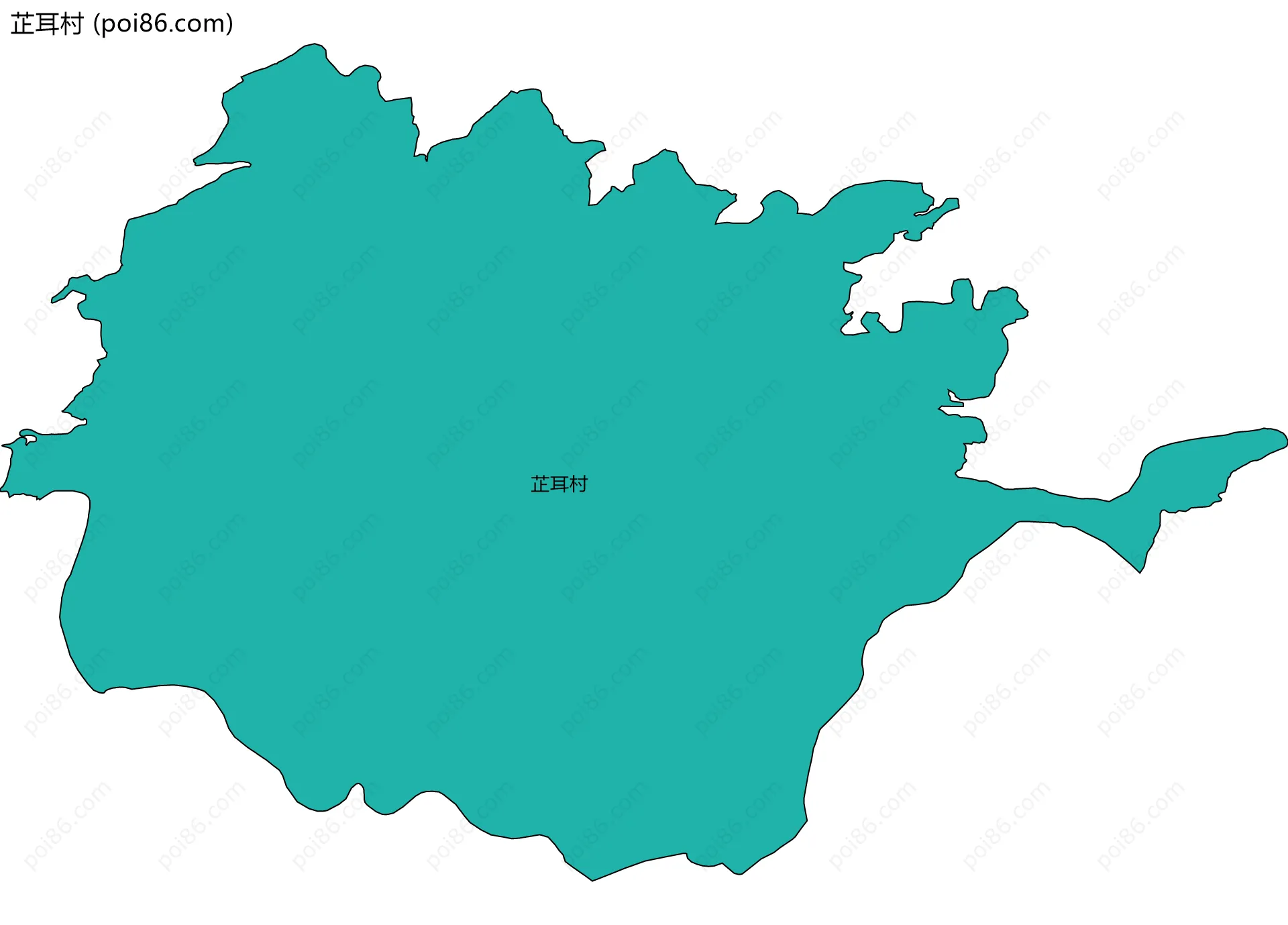 芷耳村边界地图