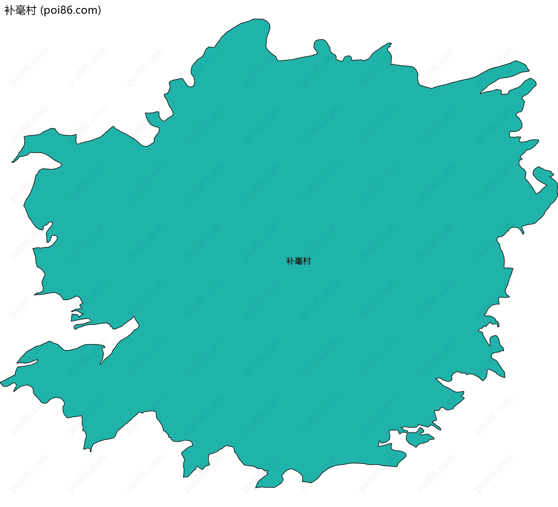 补毫村边界地图