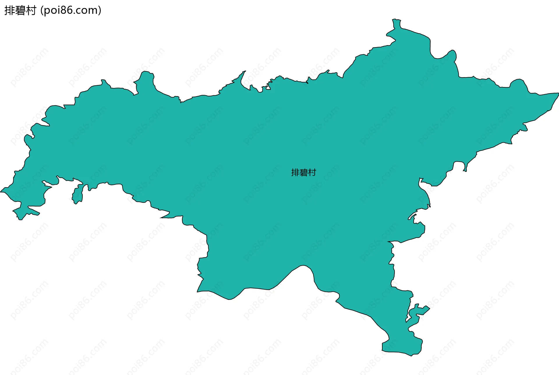 排碧村边界地图