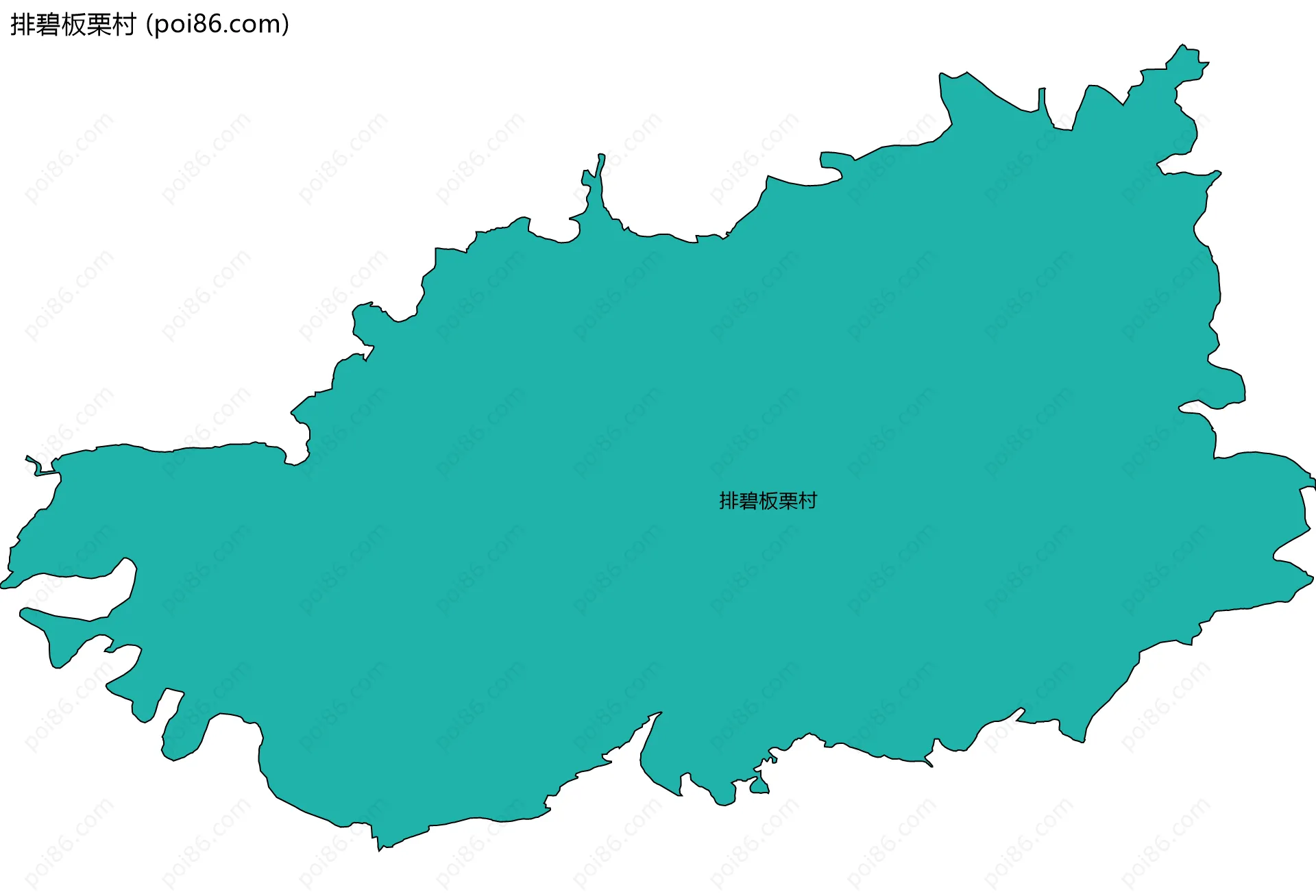 排碧板栗村边界地图