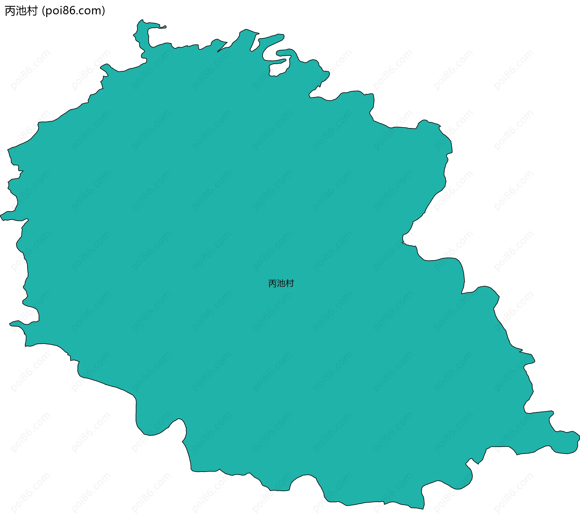 丙池村边界地图