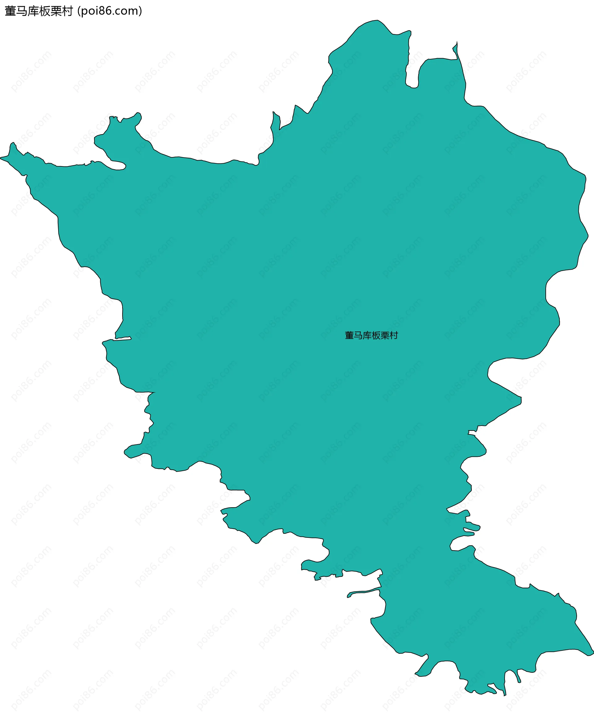 董马库板栗村边界地图