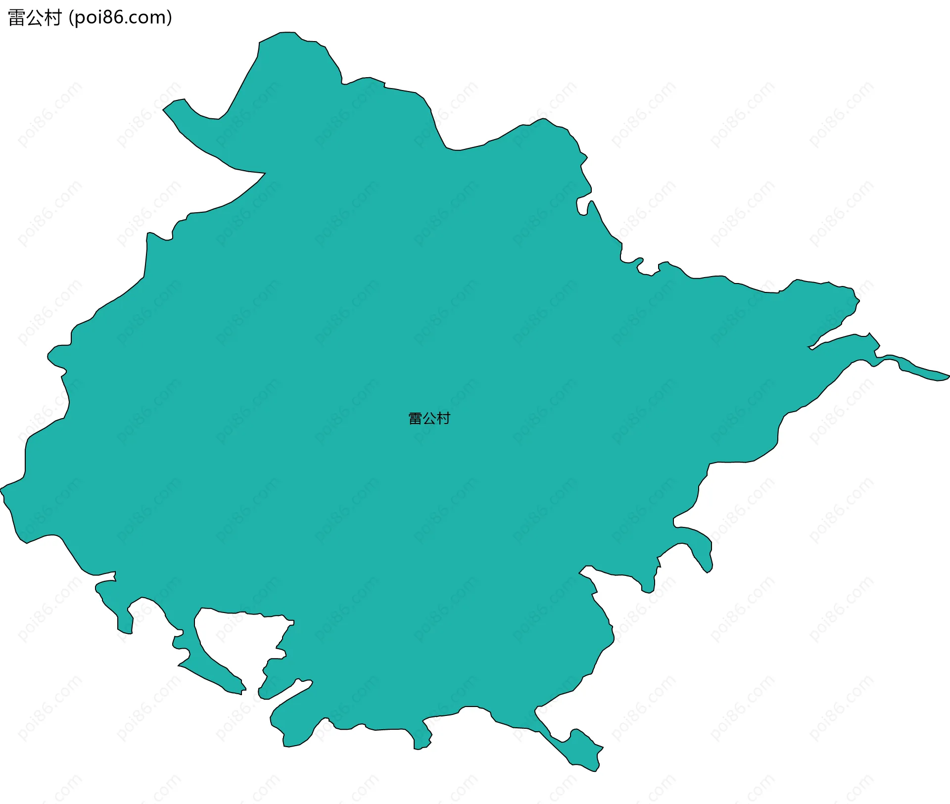 雷公村边界地图