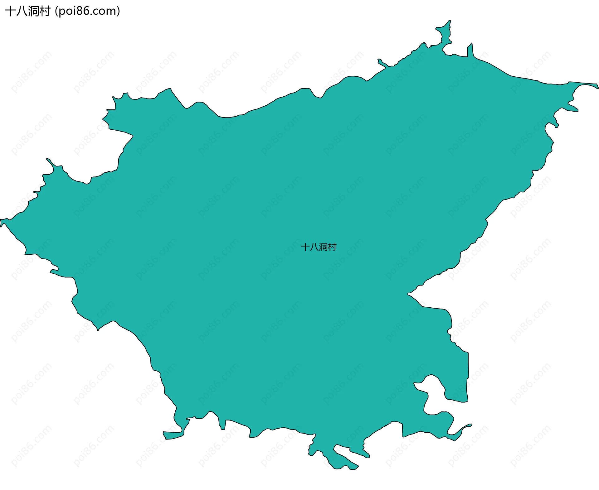 十八洞村边界地图