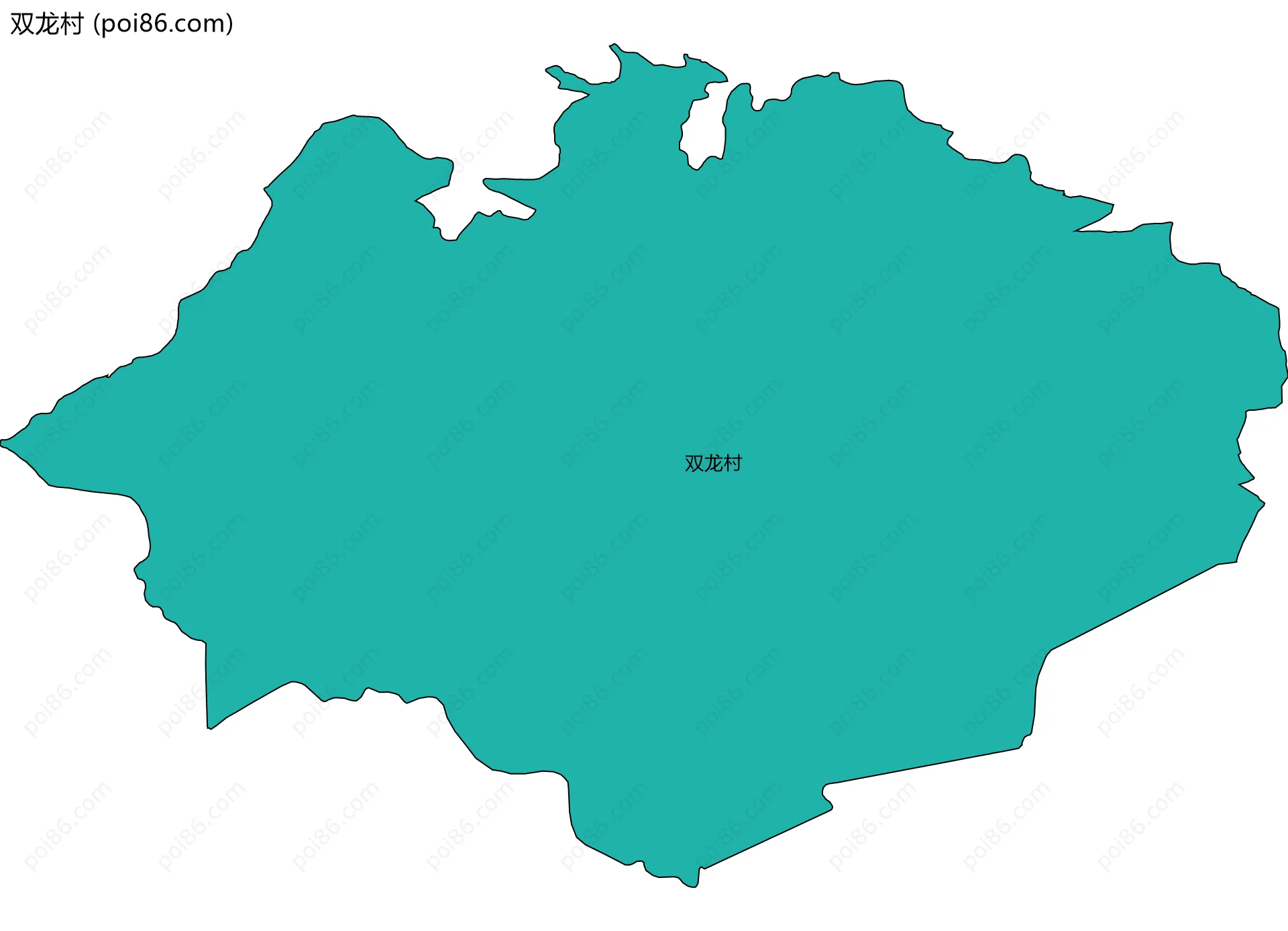 双龙村边界地图