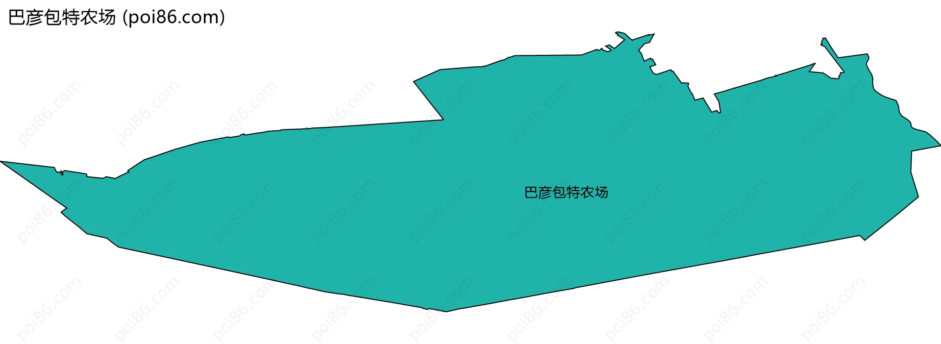 巴彦包特农场边界地图