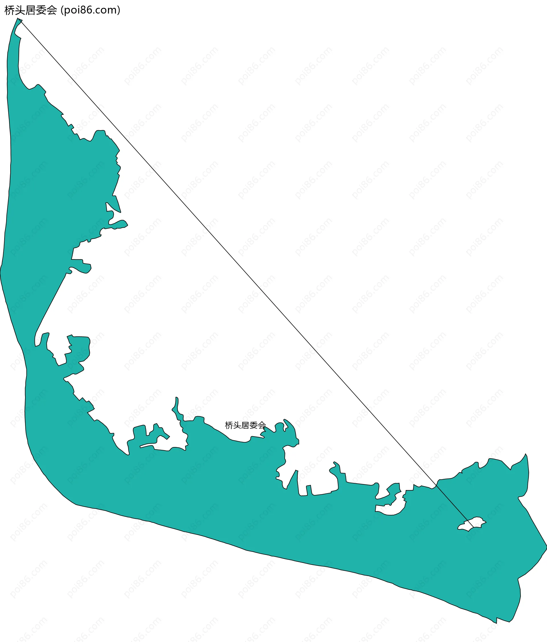 桥头居委会边界地图