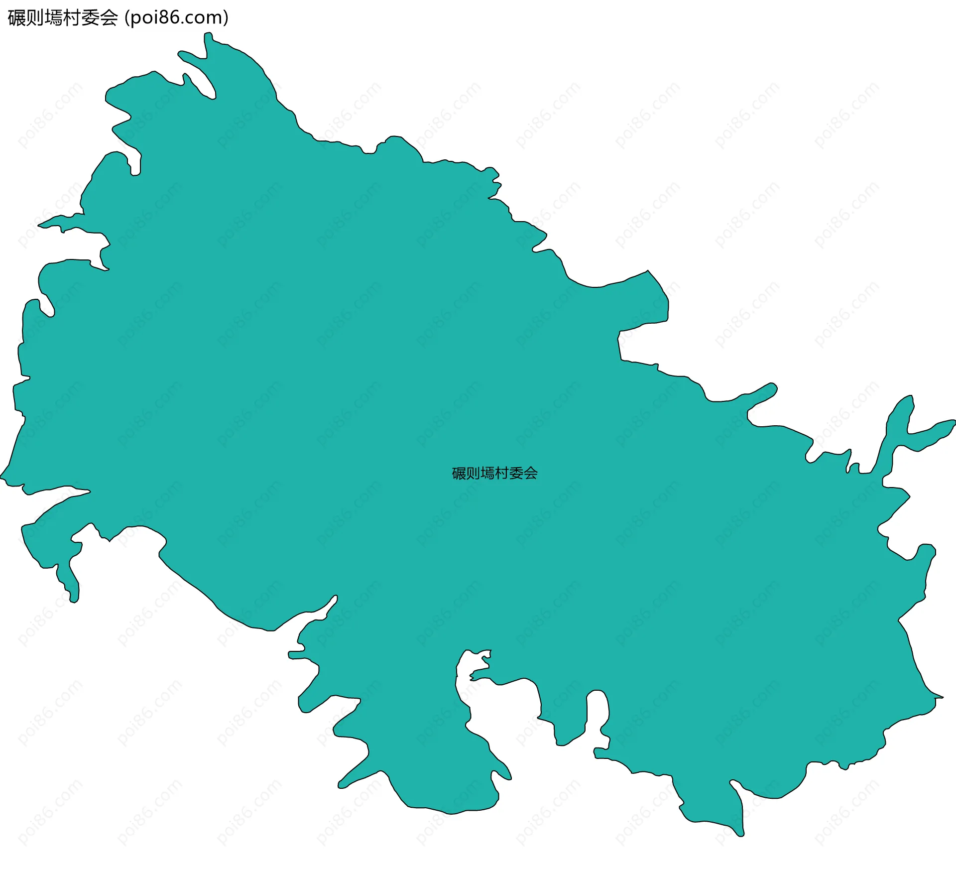 碾则墕村委会边界地图