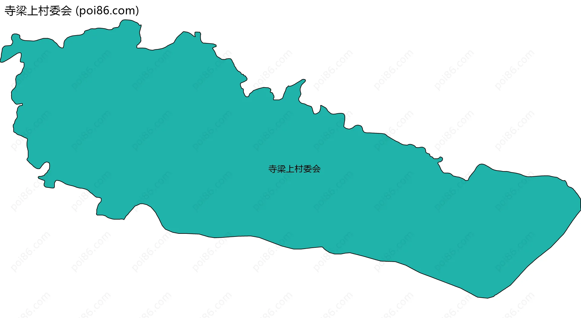 寺梁上村委会边界地图