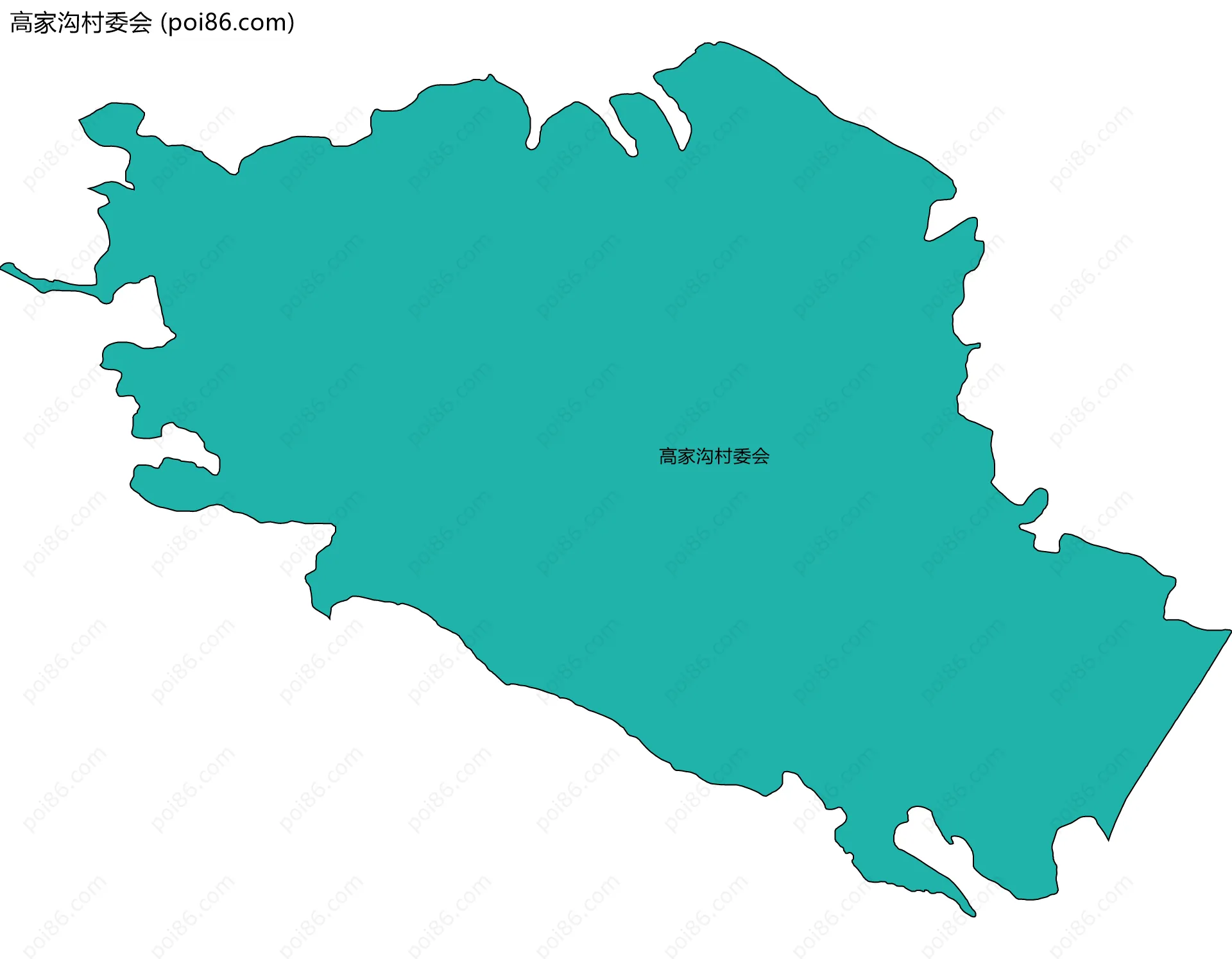 高家沟村委会边界地图