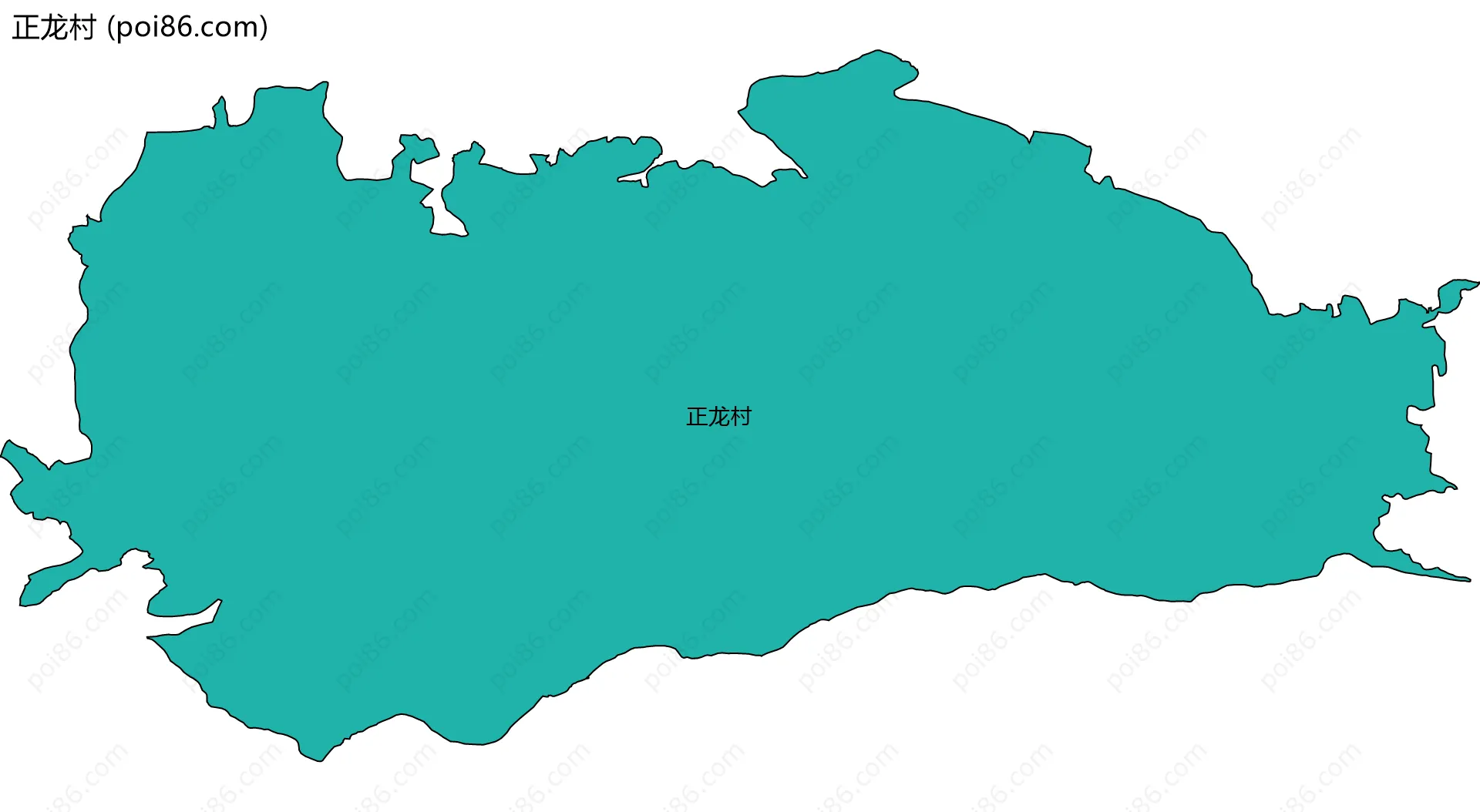 正龙村边界地图