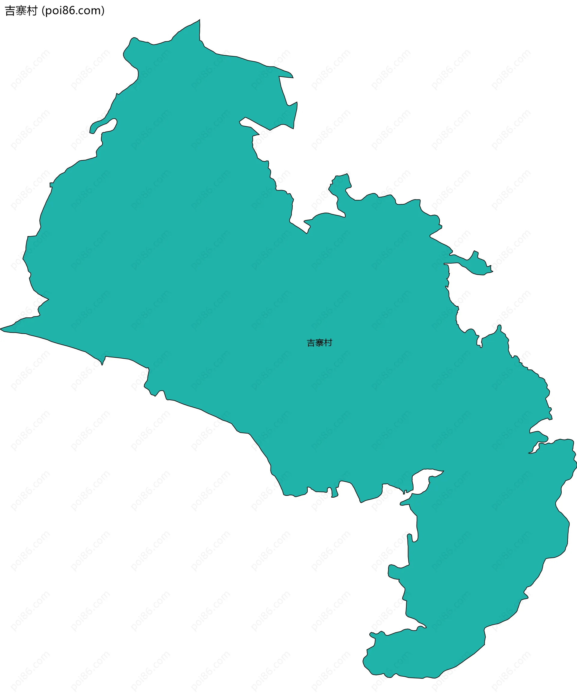 吉寨村边界地图