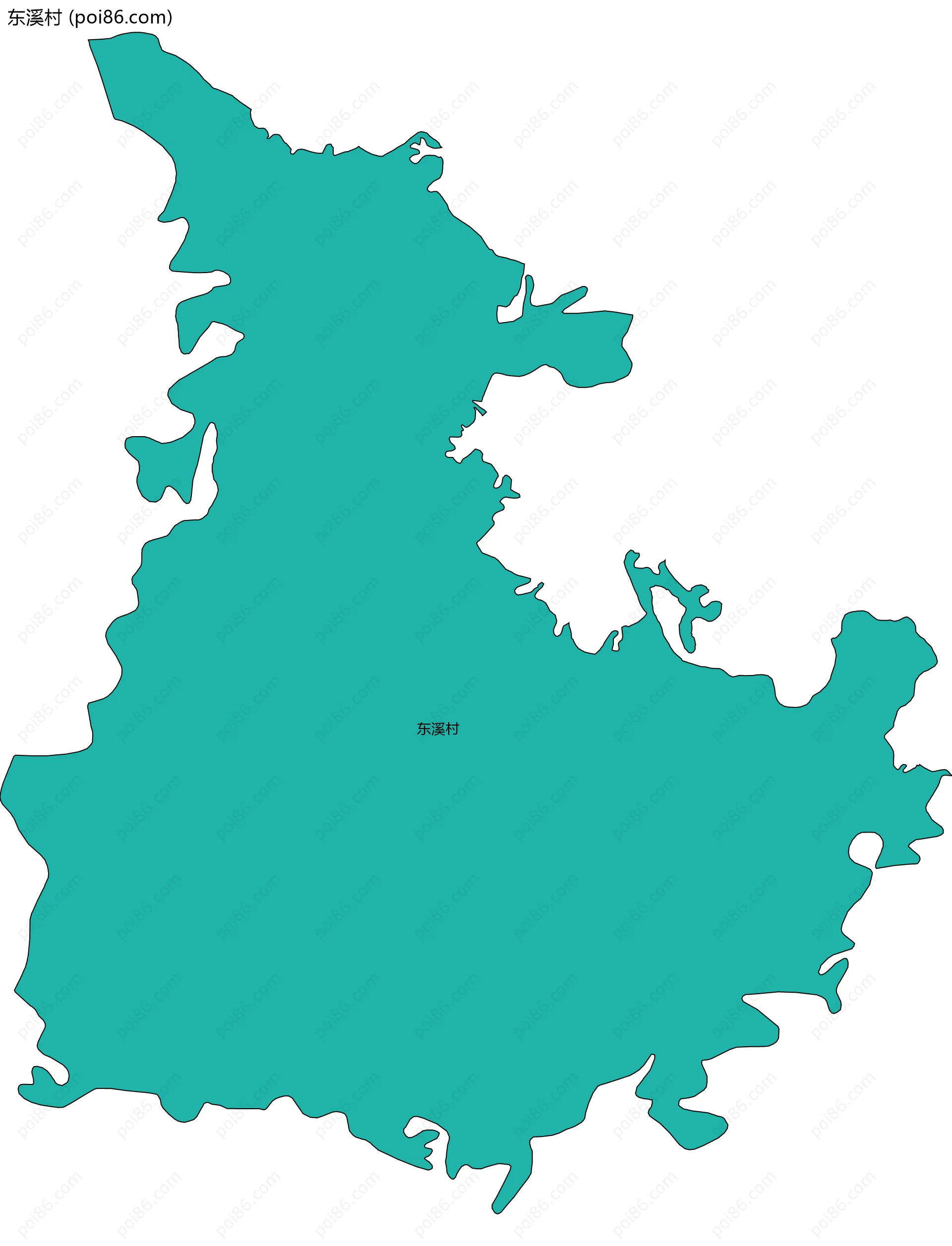 东溪村边界地图