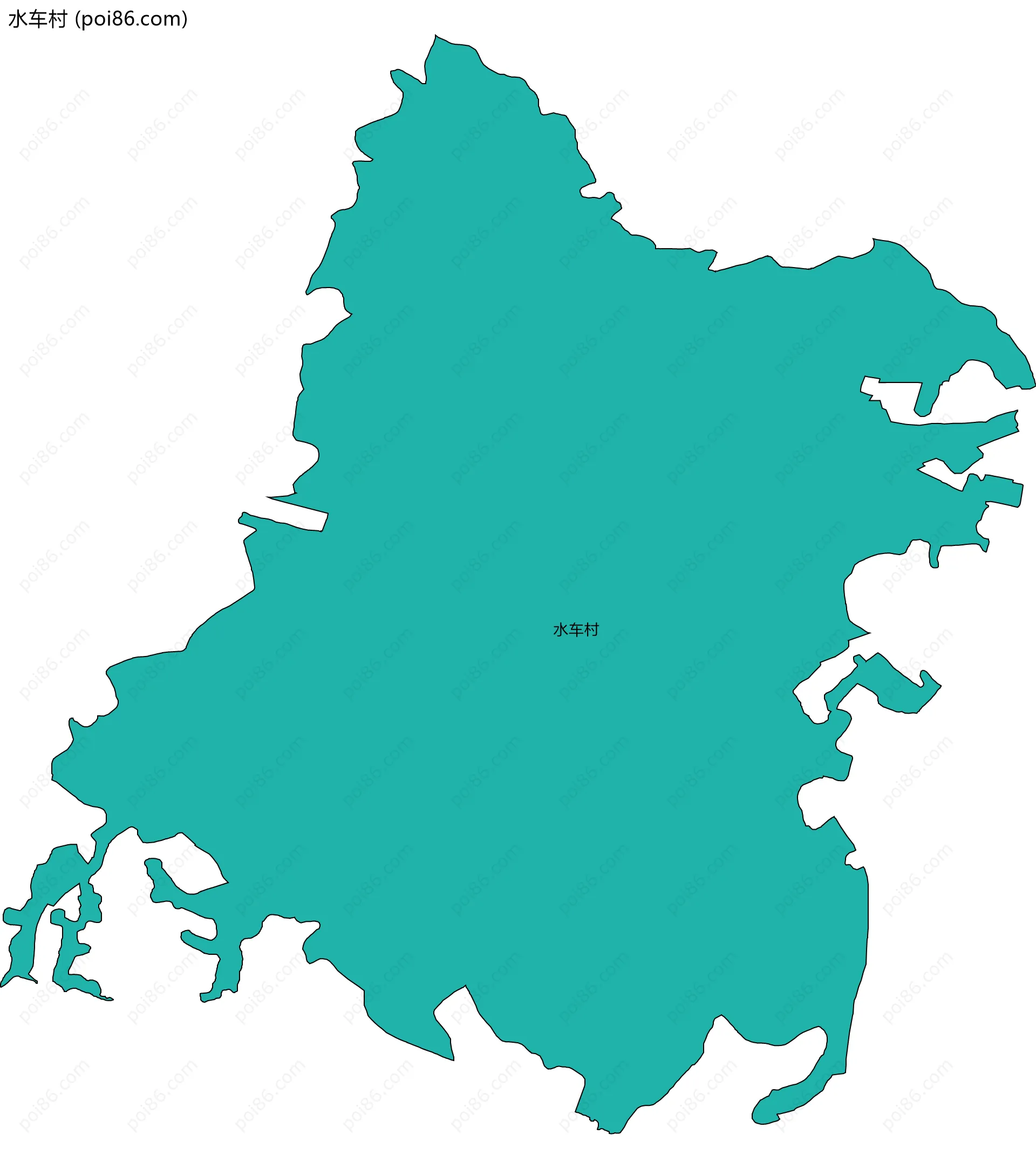 水车村边界地图