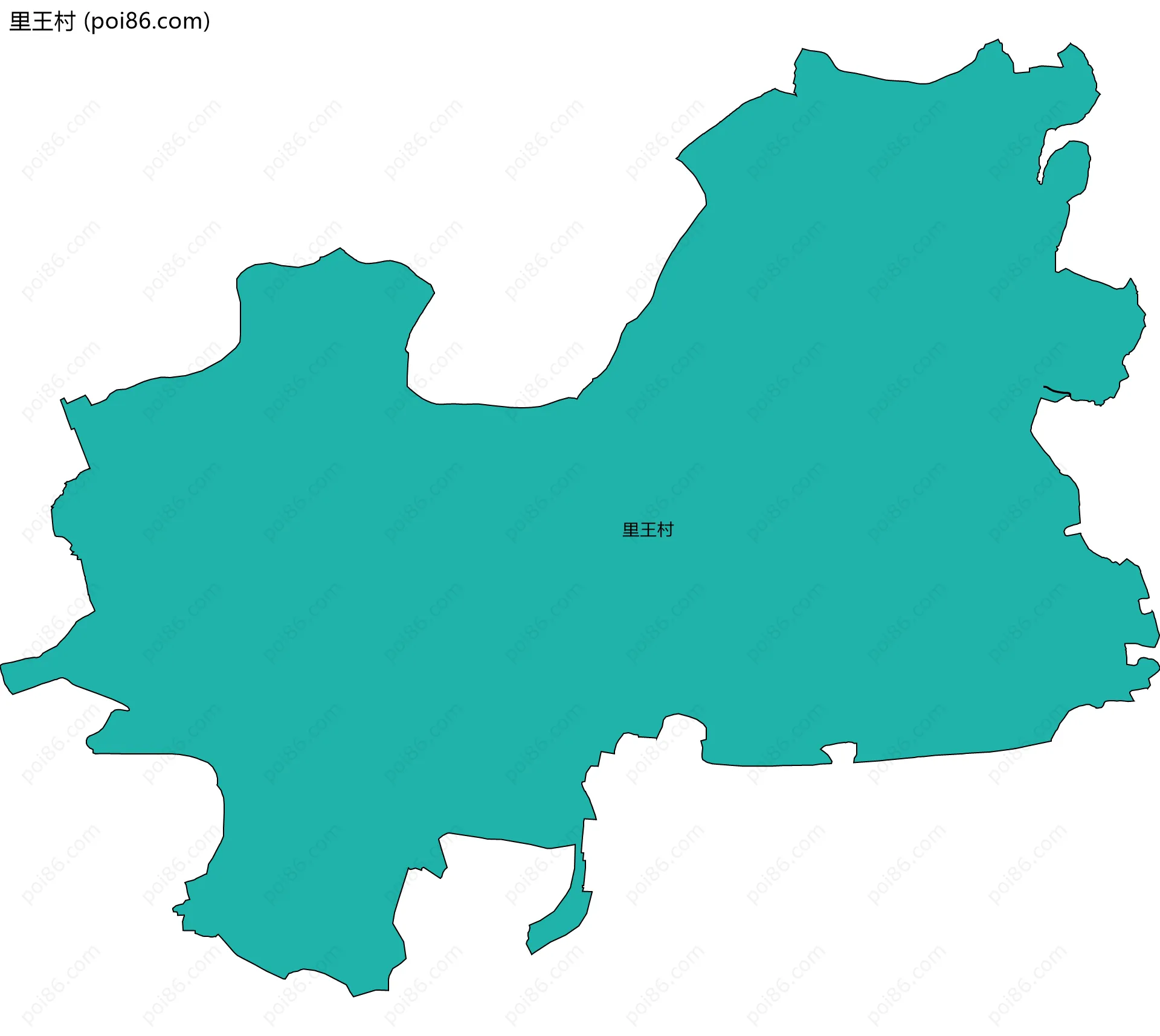 里王村边界地图