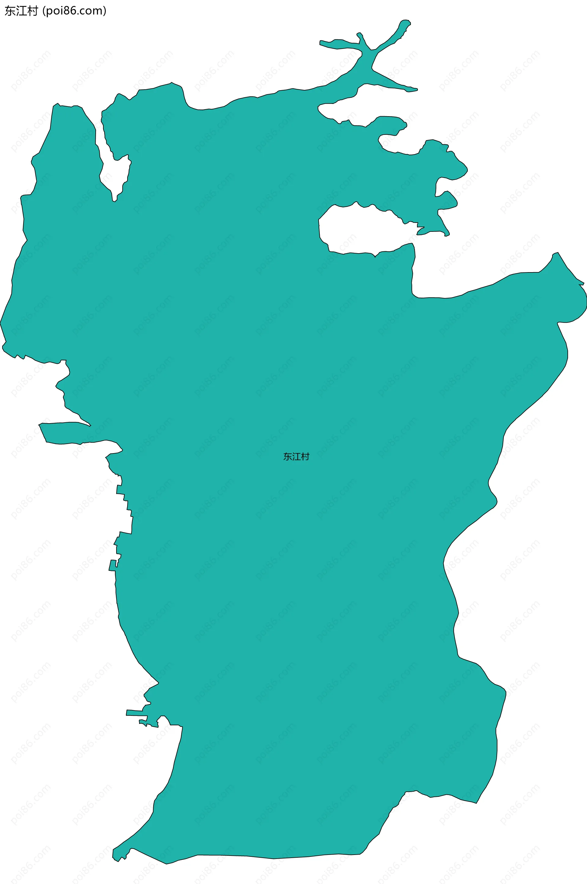 东江村边界地图