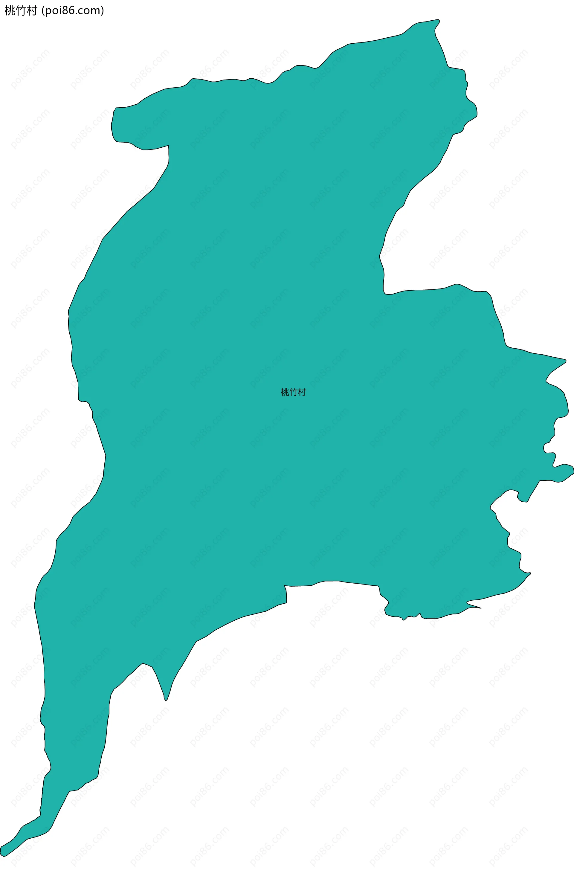 桃竹村边界地图