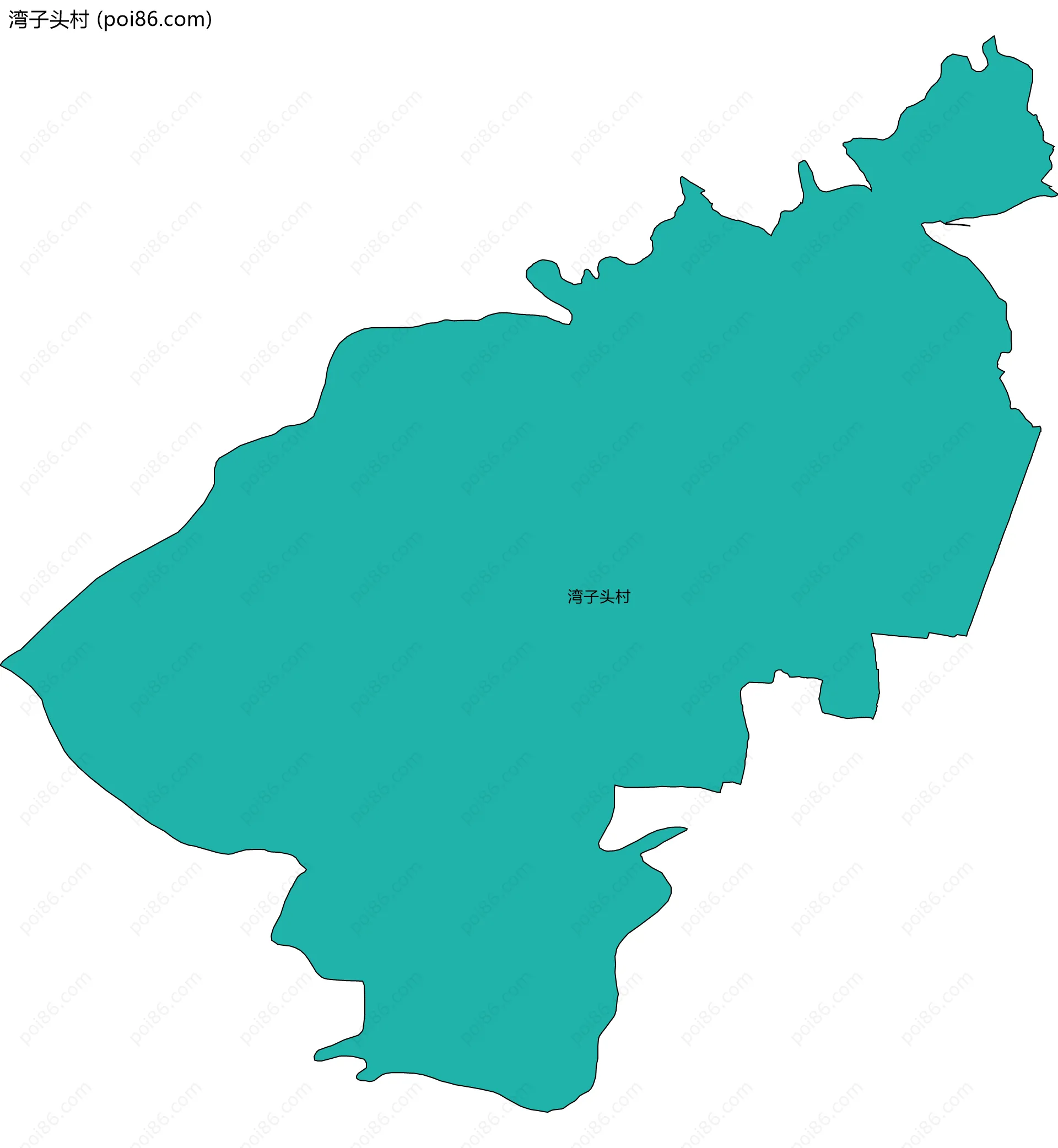 湾子头村边界地图