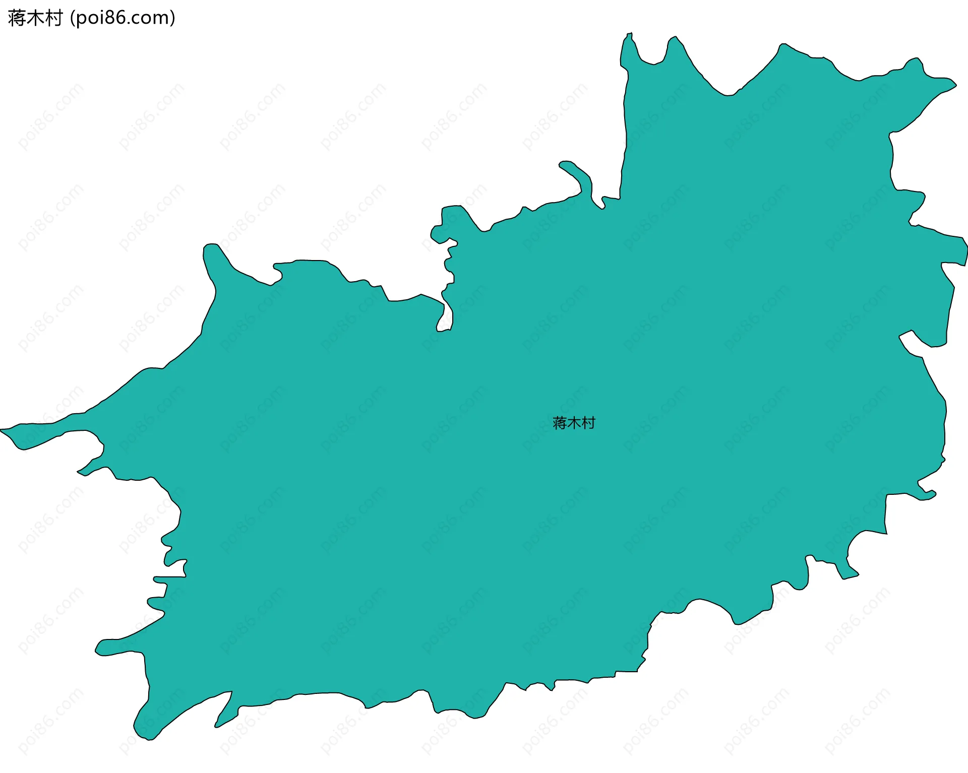 蒋木村边界地图