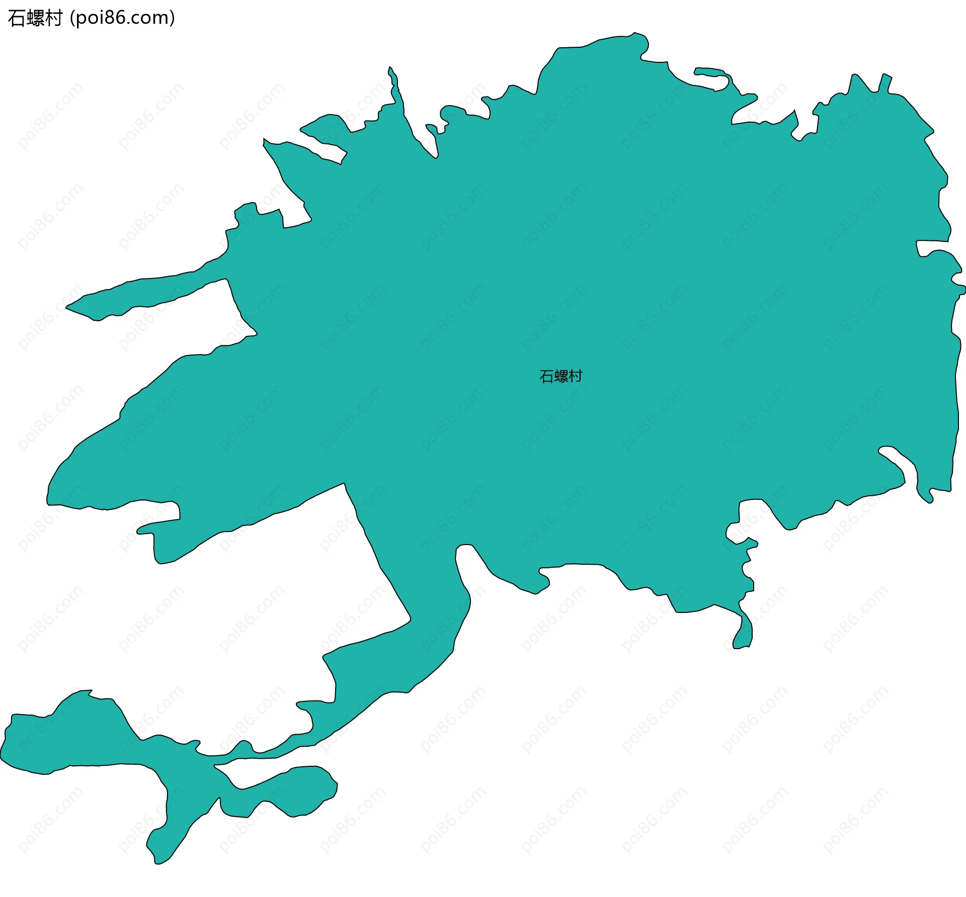 石螺村边界地图