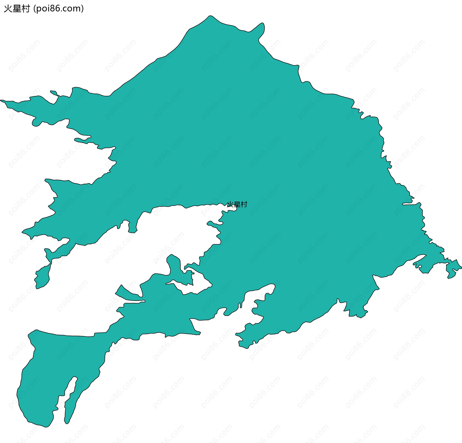 火星村边界地图