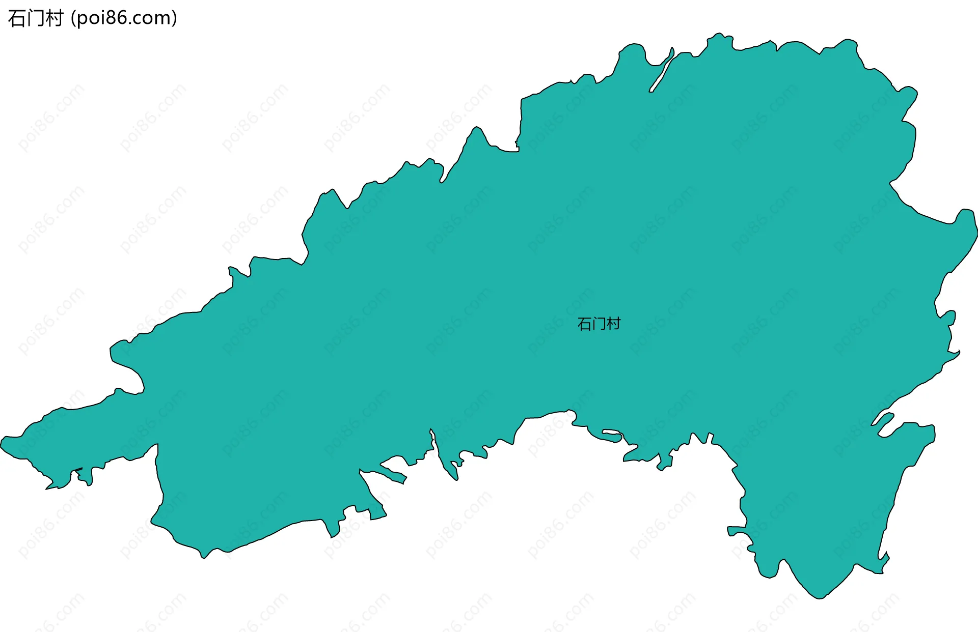 石门村边界地图