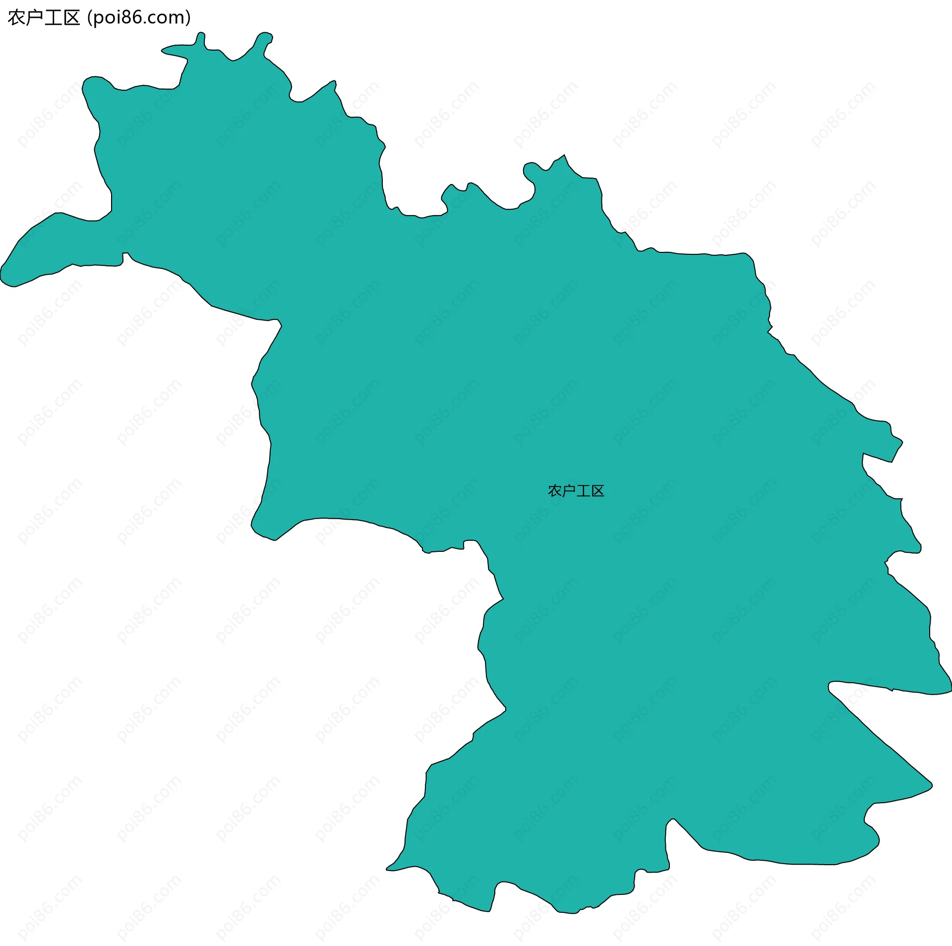 农户工区边界地图