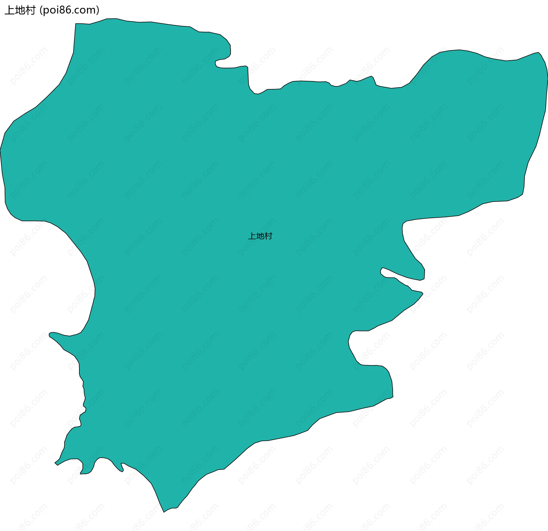 上地村边界地图