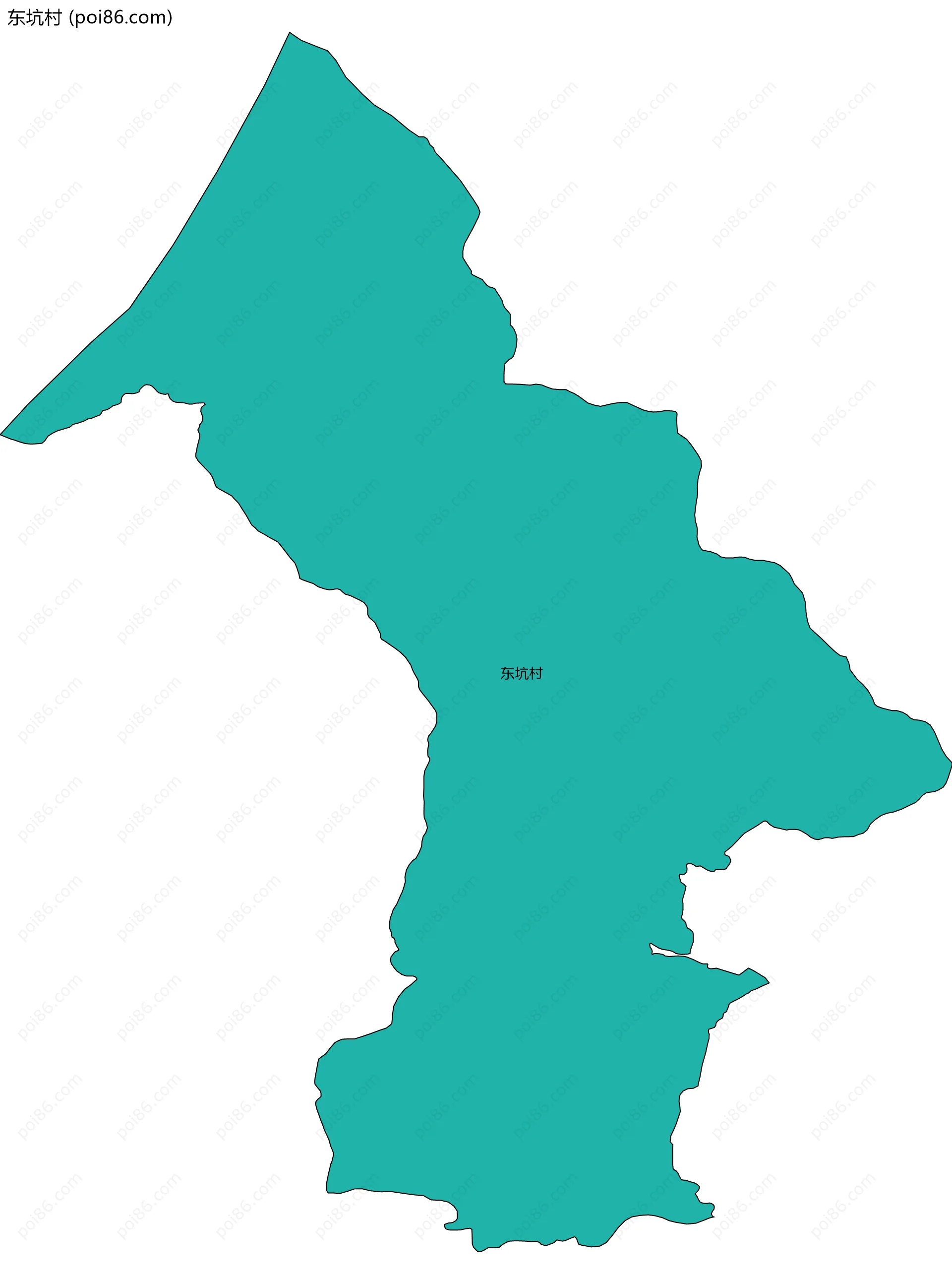 东坑村边界地图