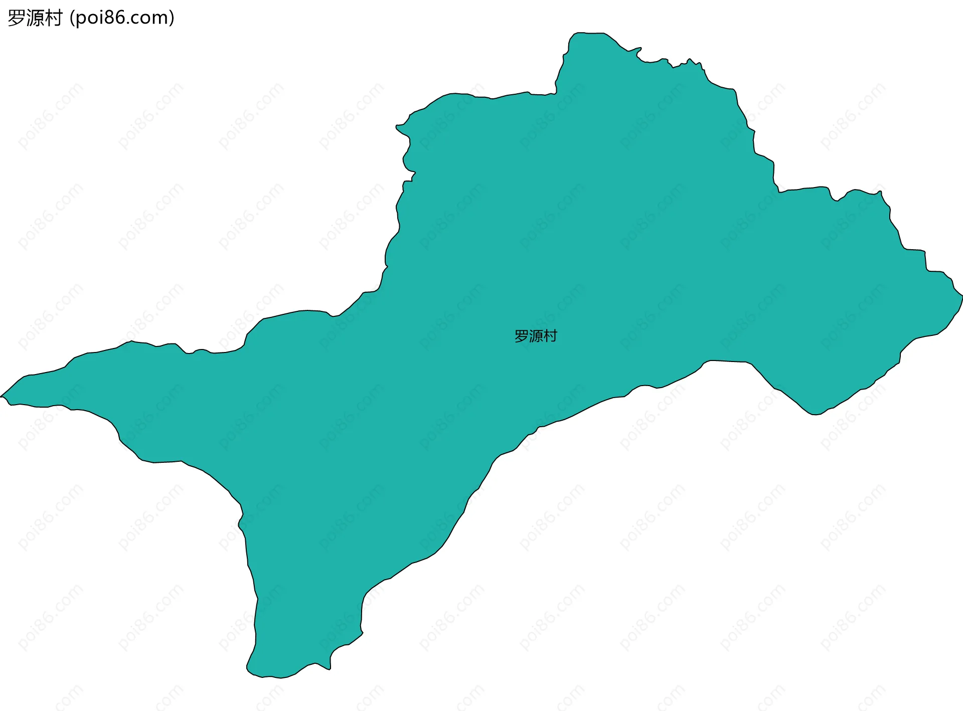 罗源村边界地图