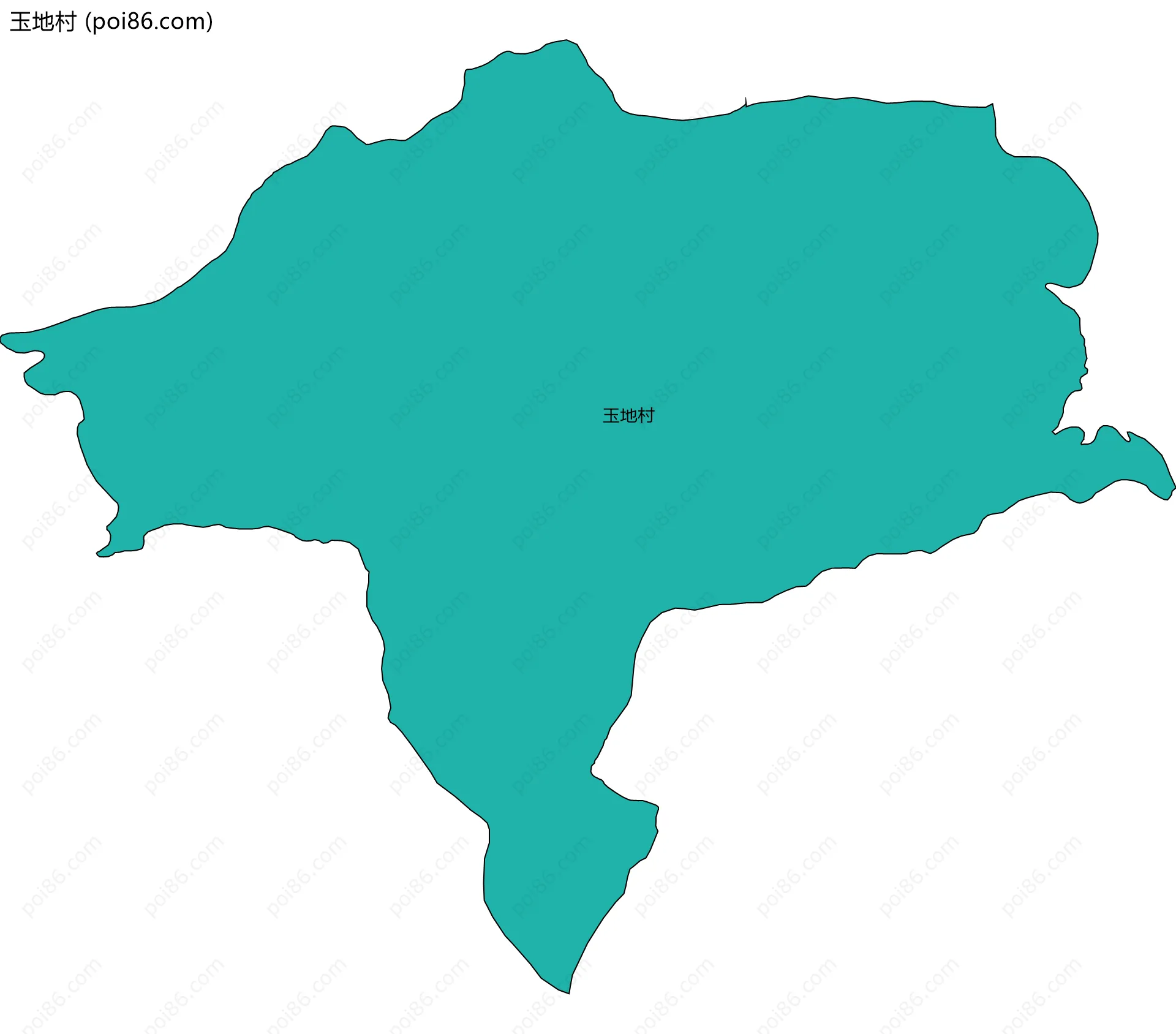 玉地村边界地图