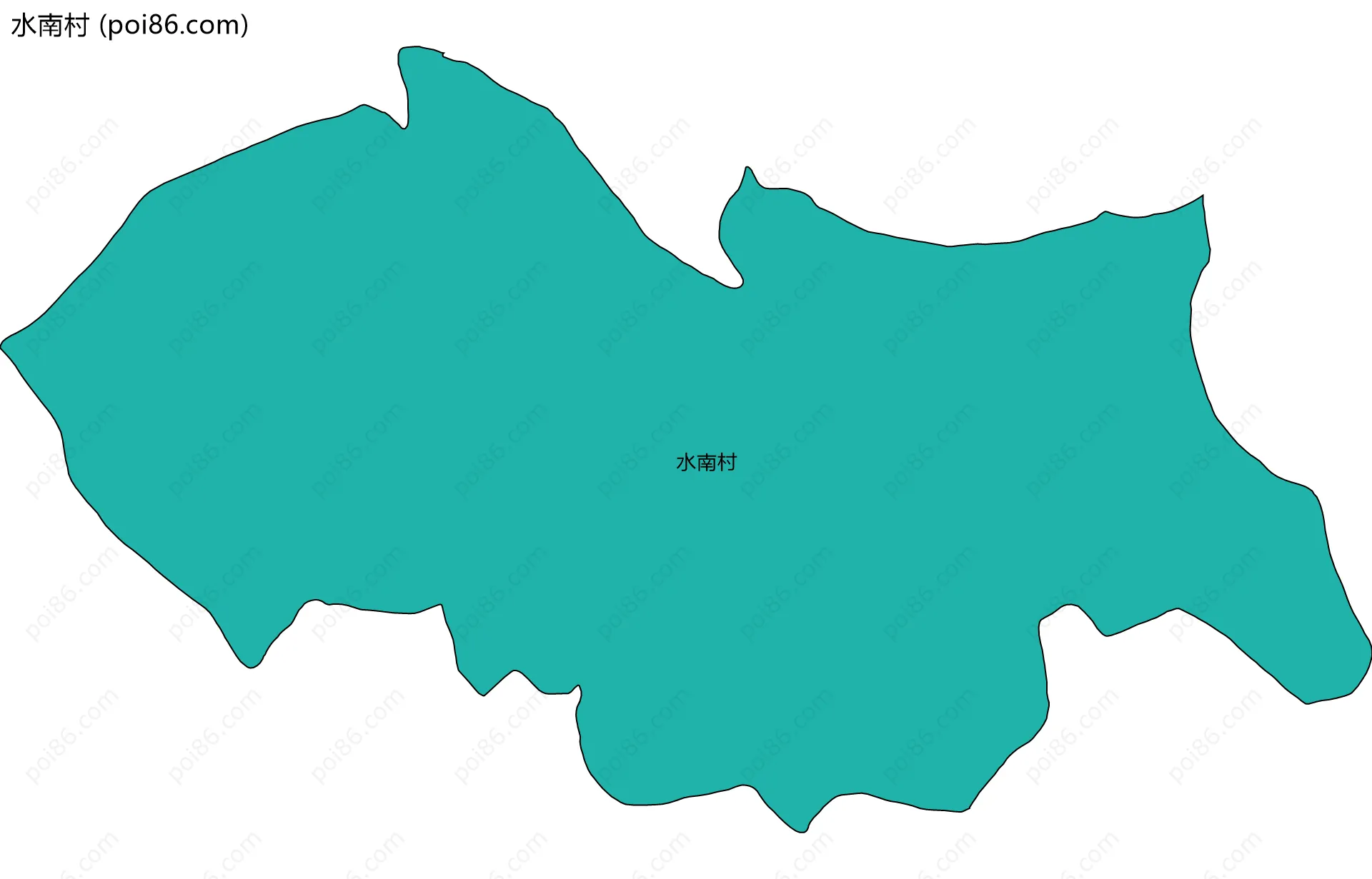 水南村边界地图