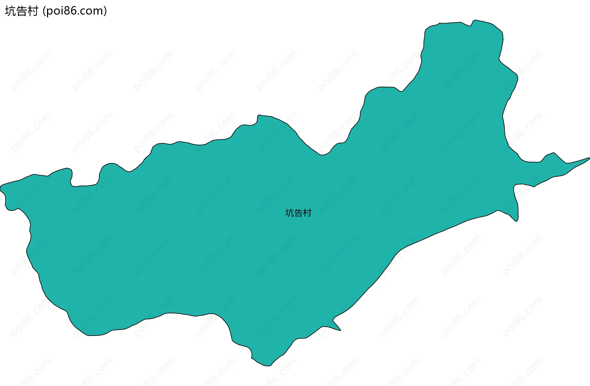 坑告村边界地图