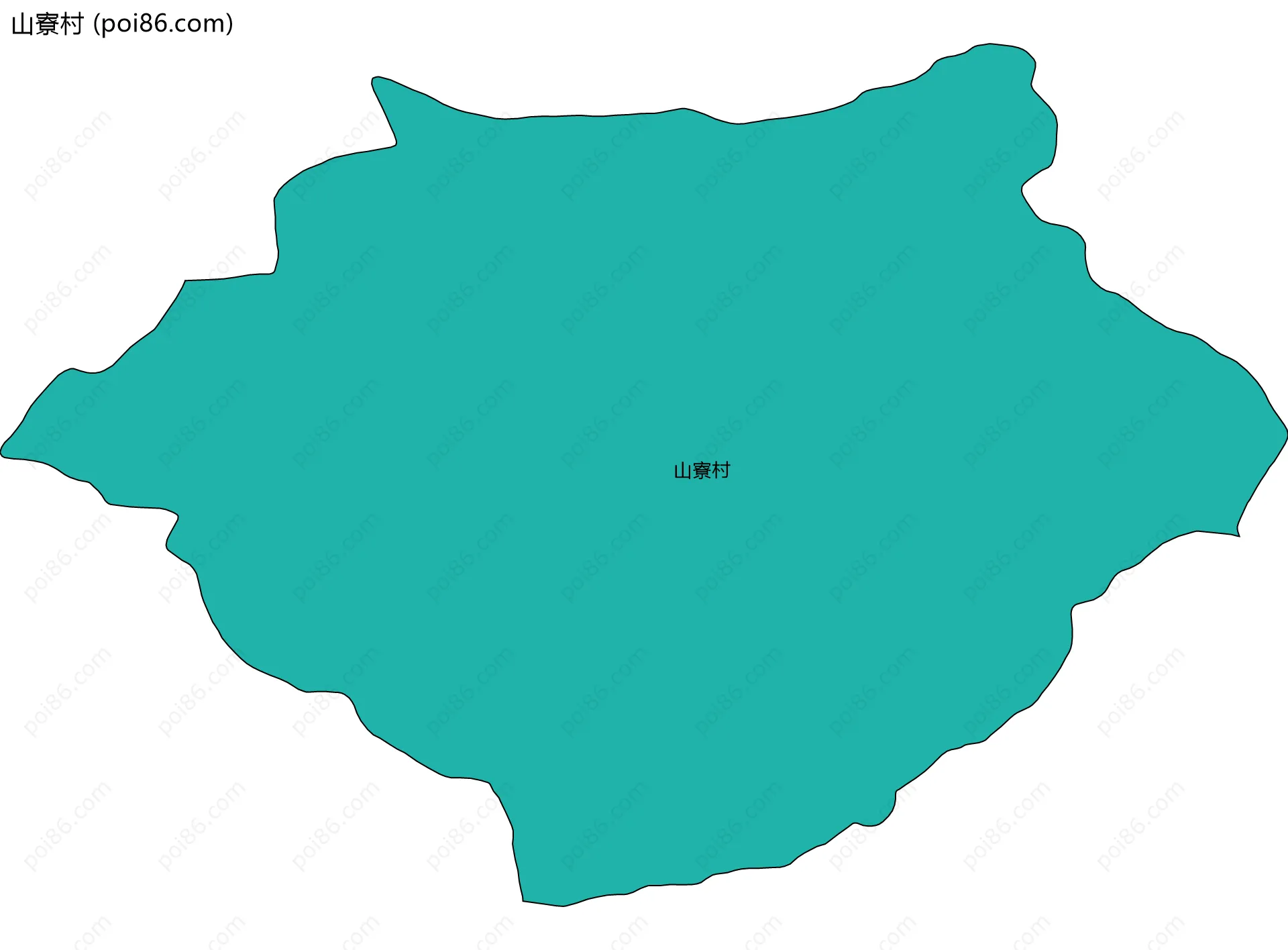 山寮村边界地图