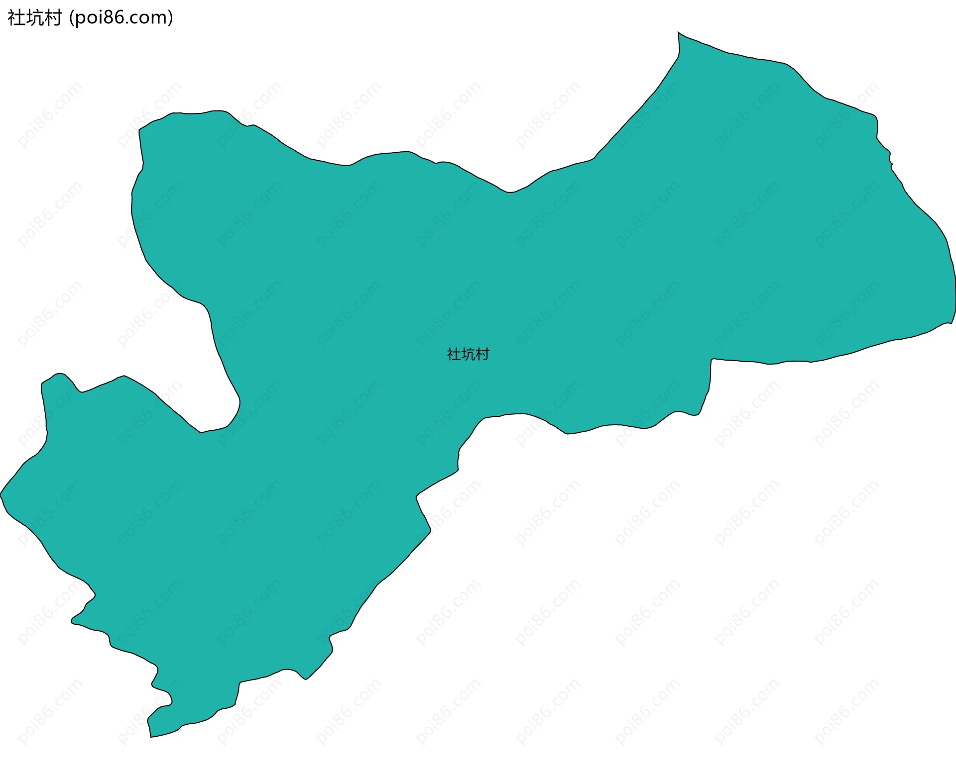 社坑村边界地图