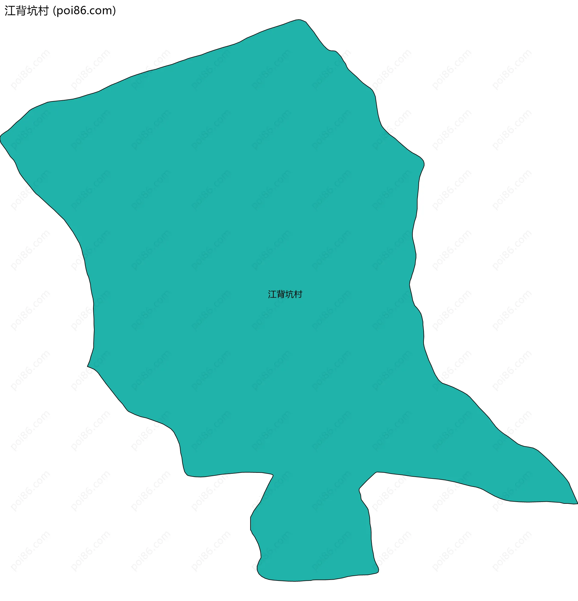 江背坑村边界地图