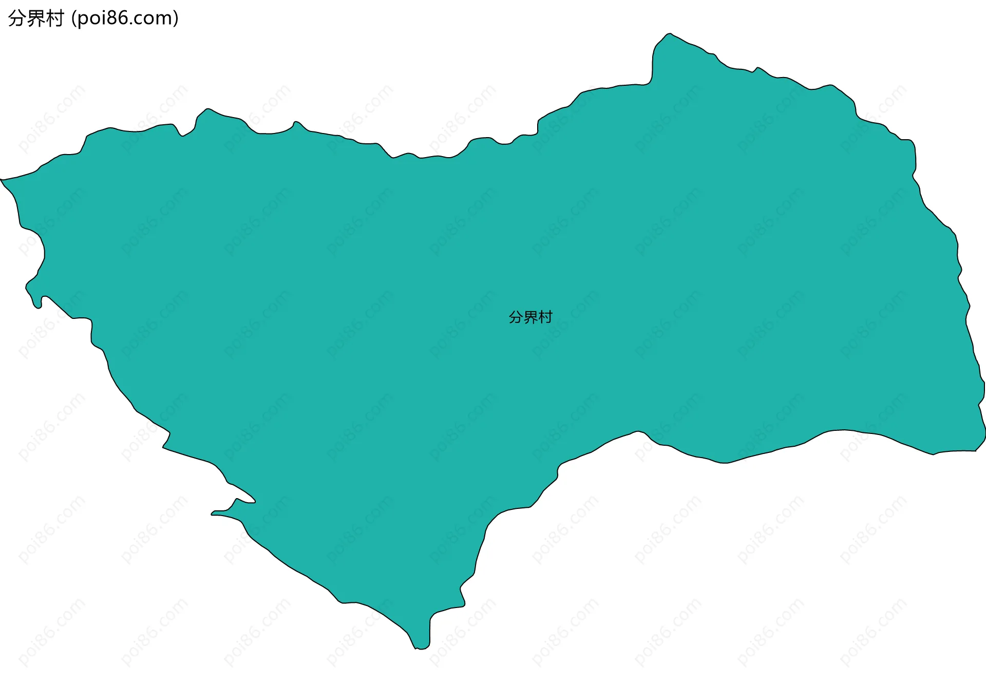 分界村边界地图