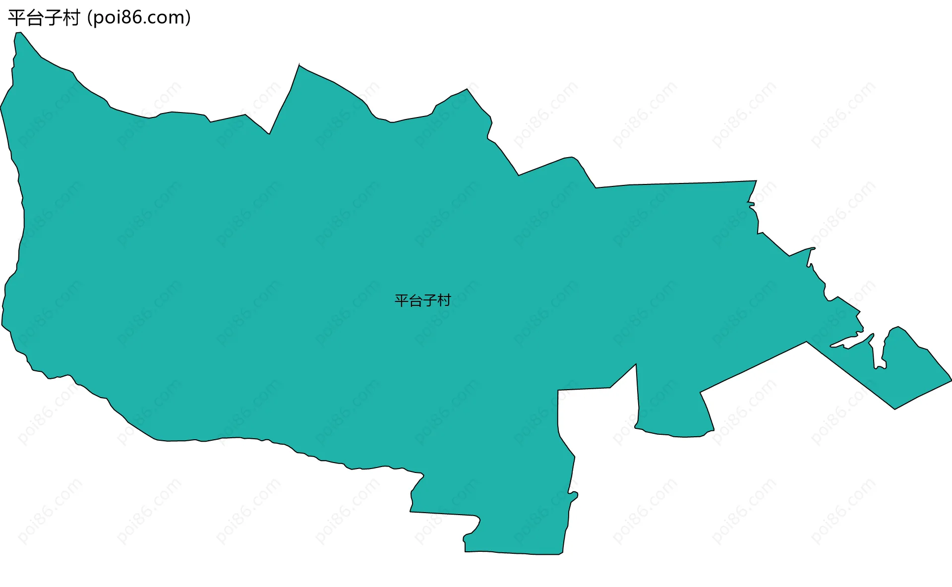 平台子村边界地图