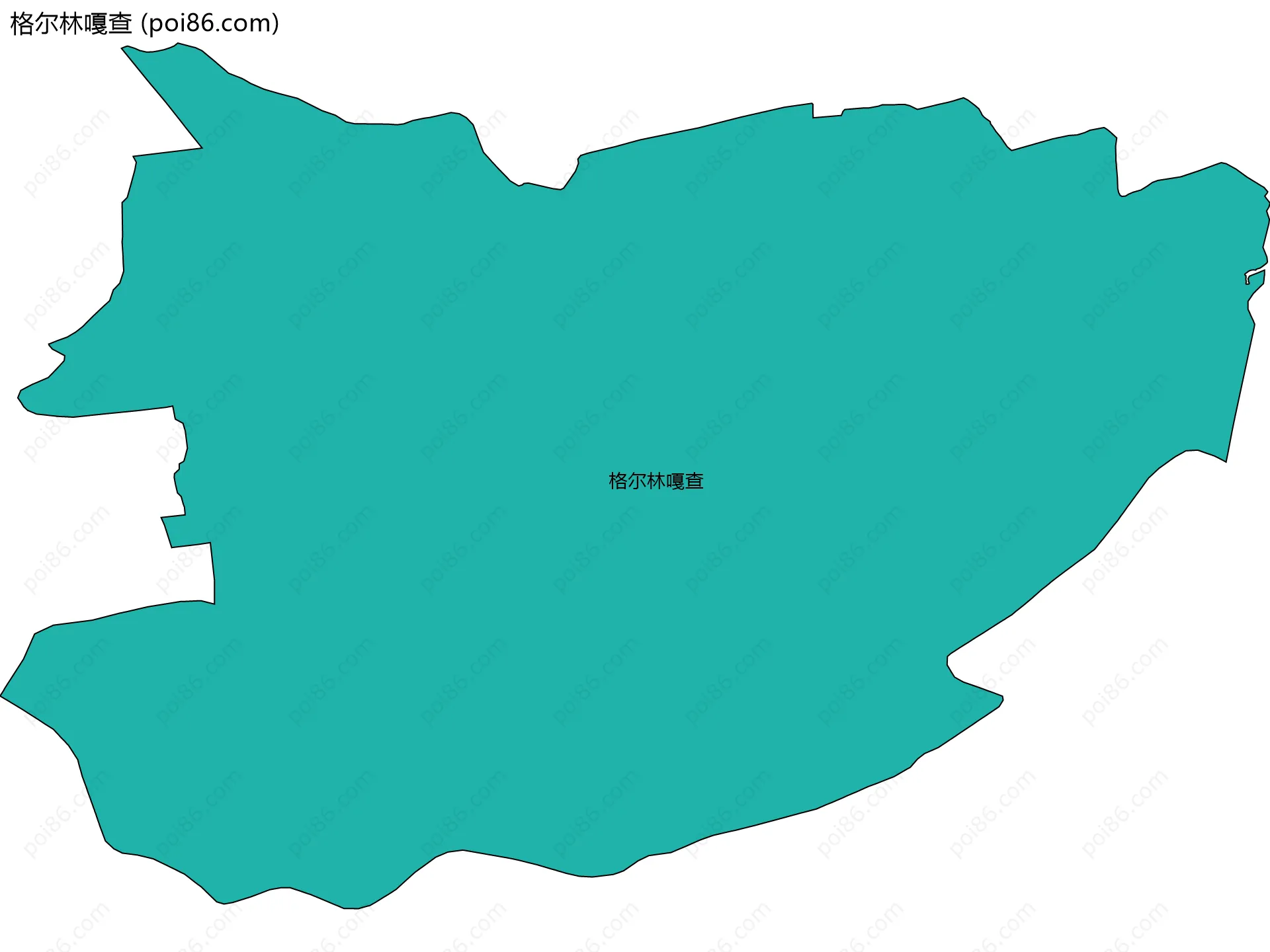 格尔林嘎查边界地图