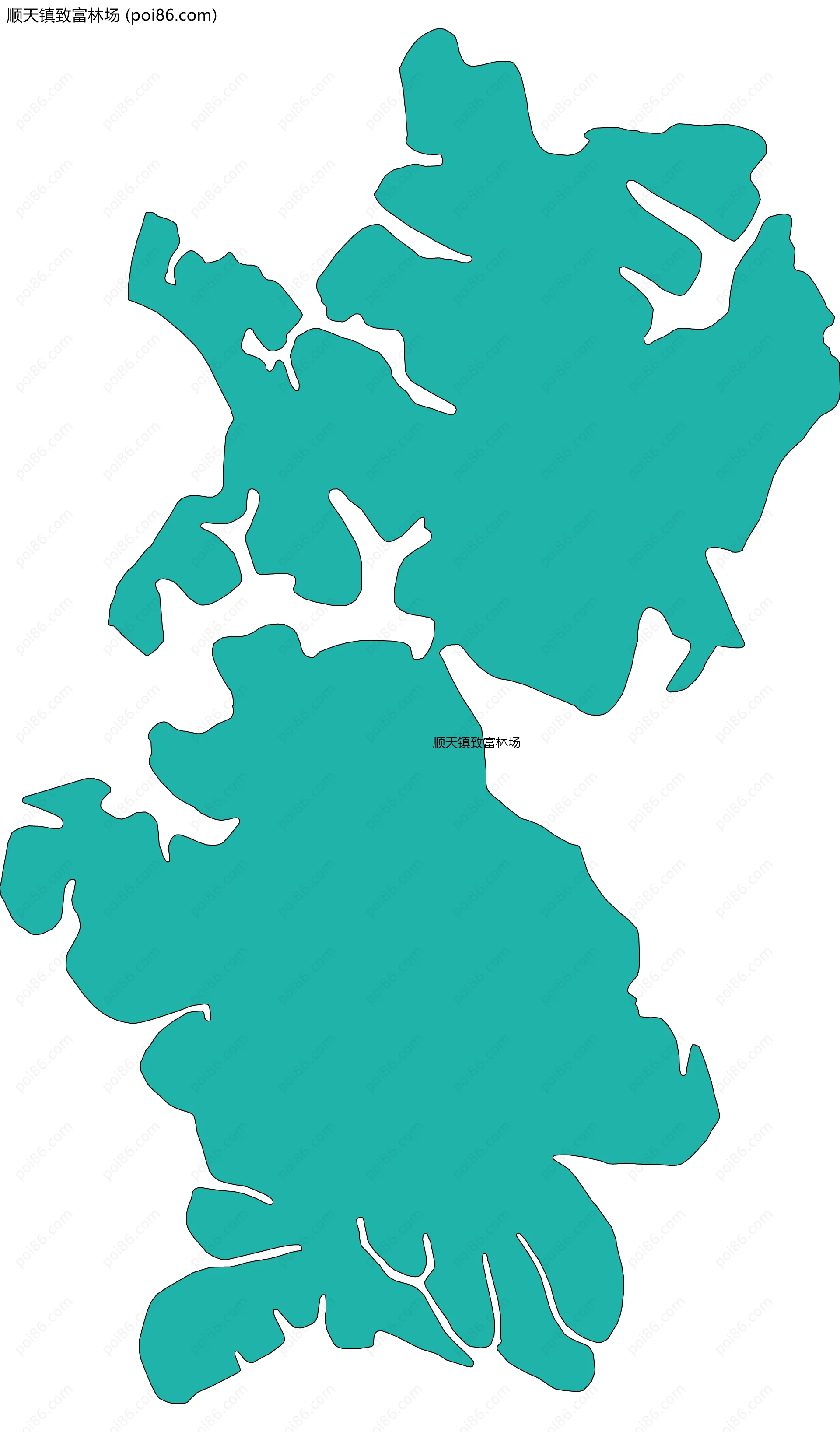 顺天镇致富林场边界地图