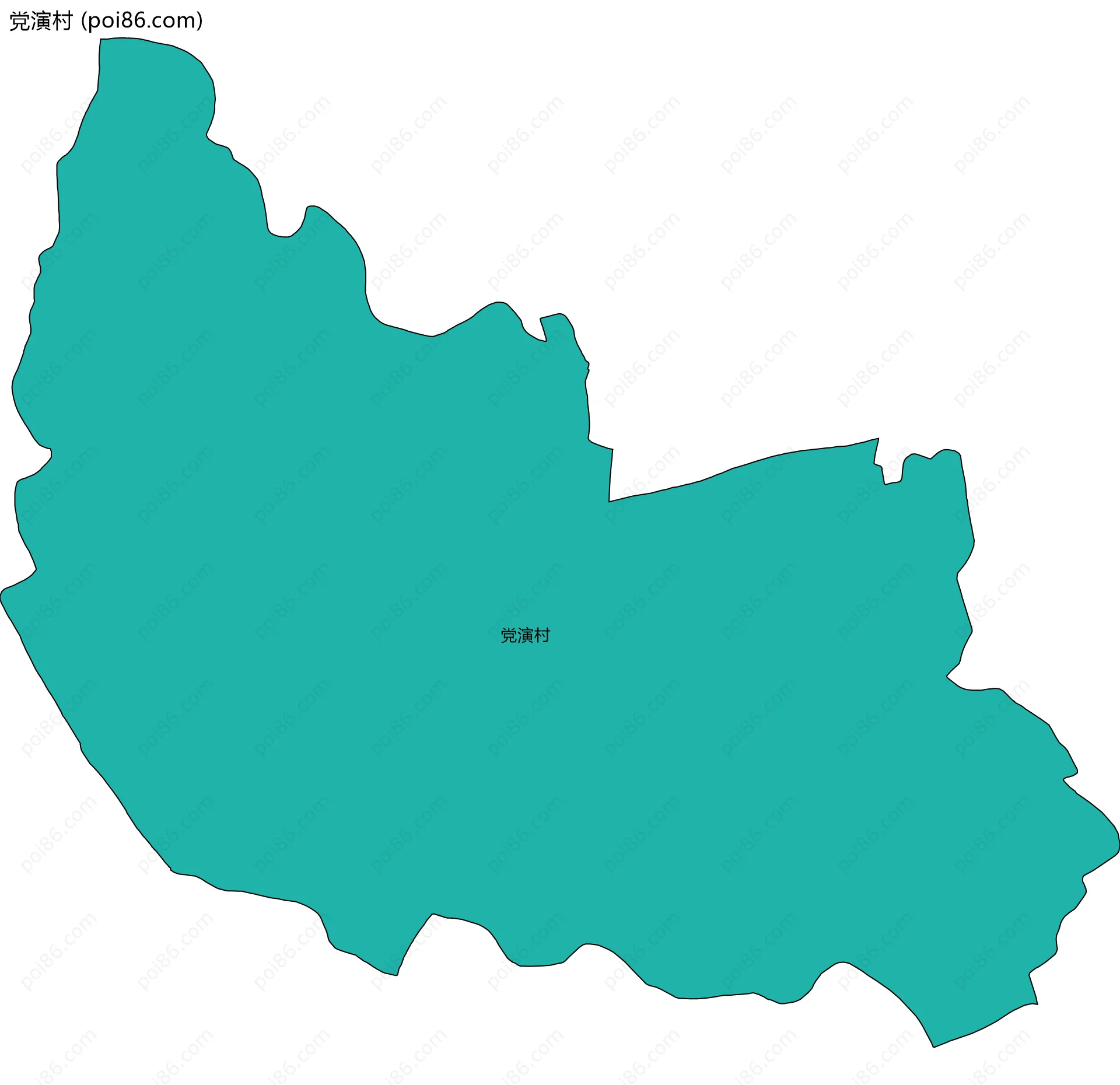 党演村边界地图