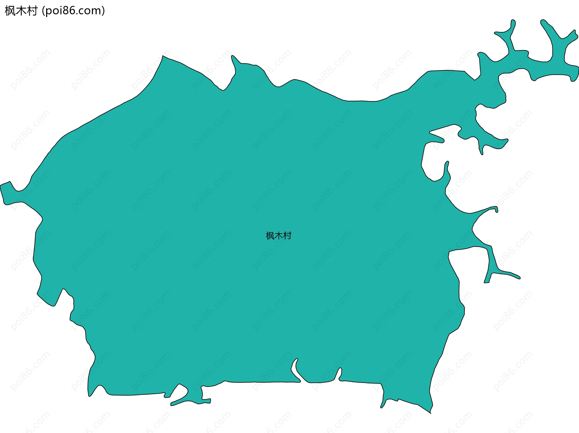 枫木村边界地图