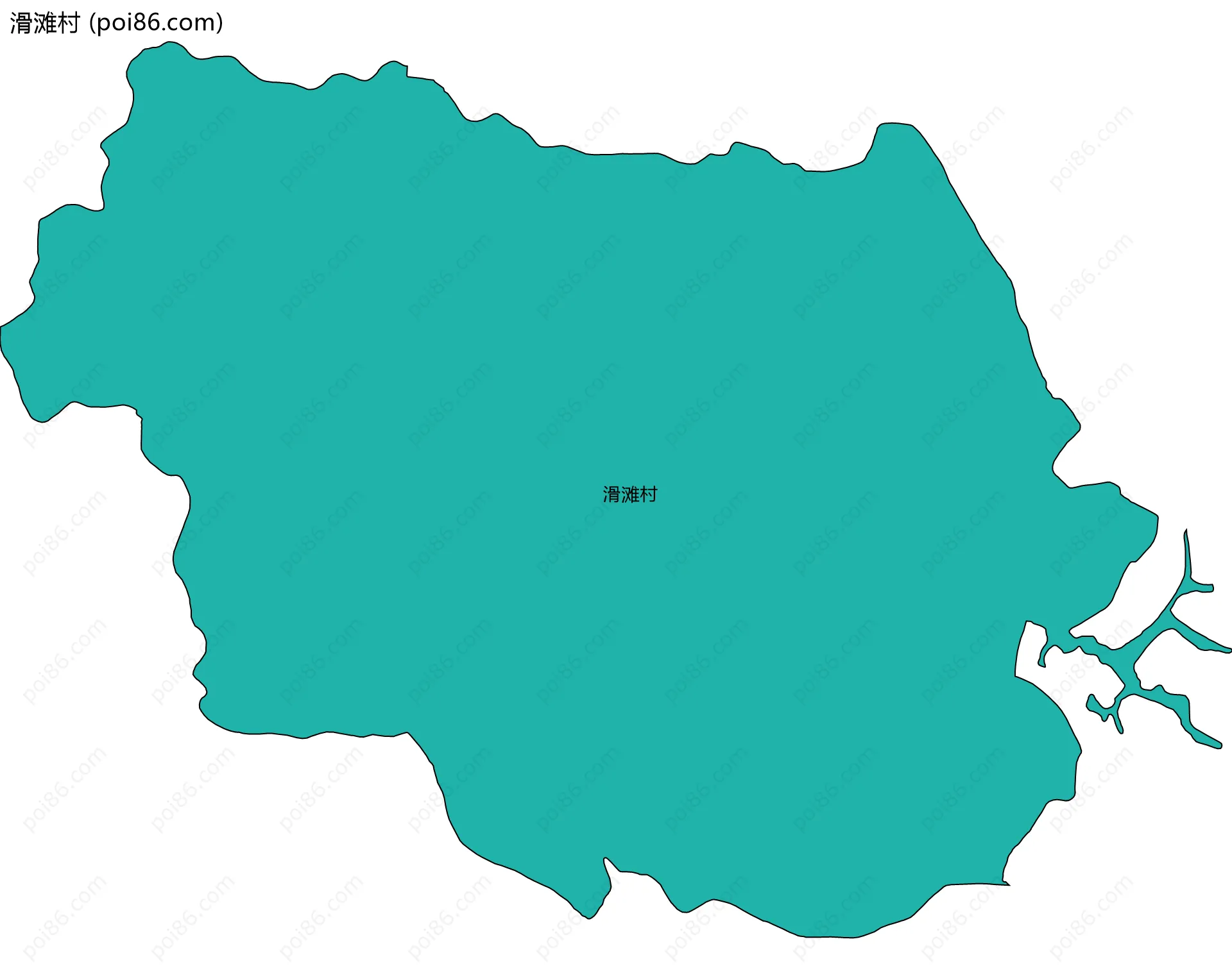 滑滩村边界地图