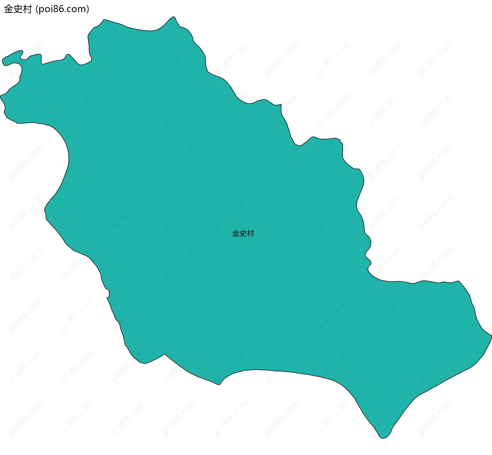 金史村边界地图