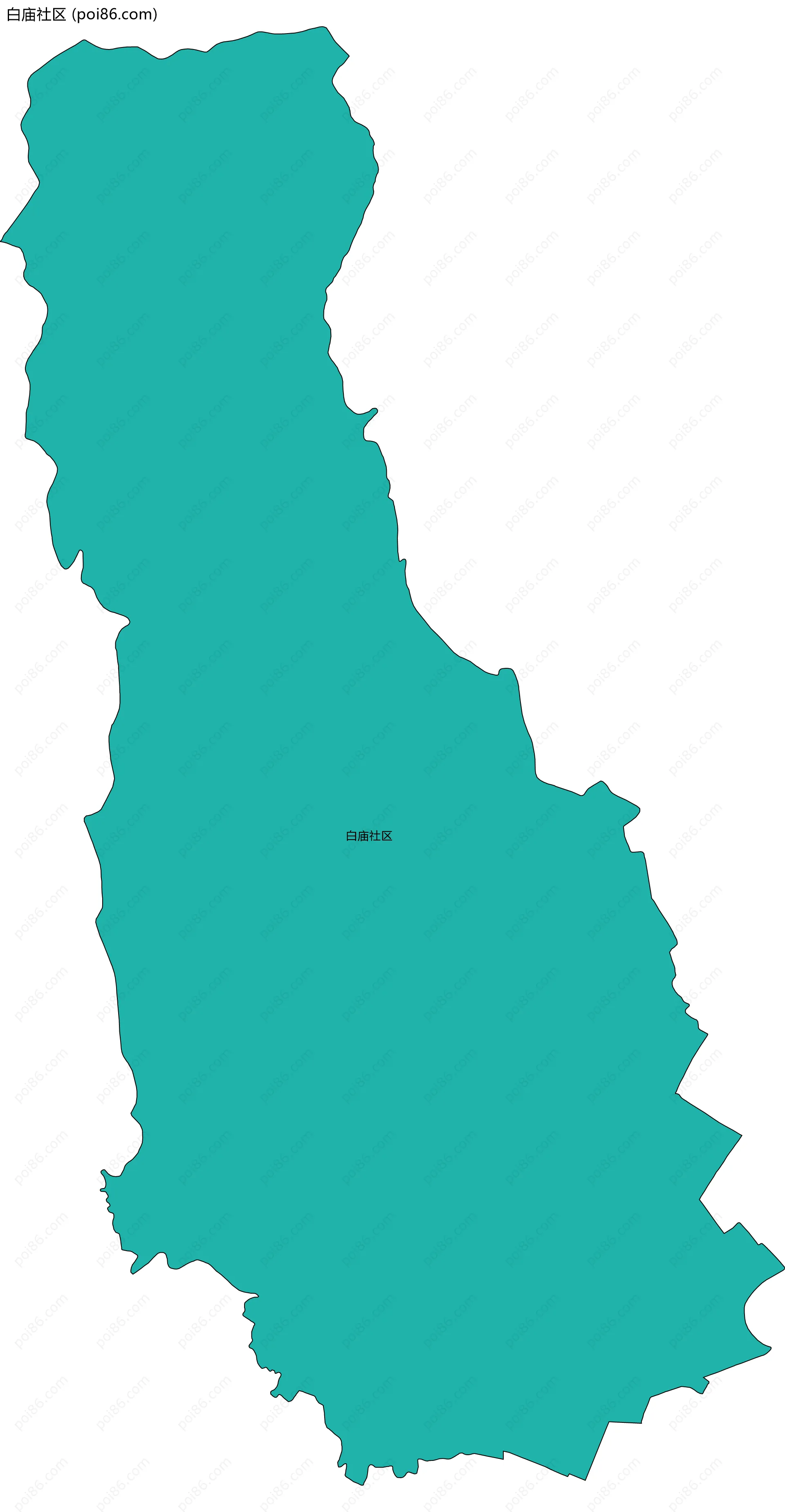 白庙社区边界地图